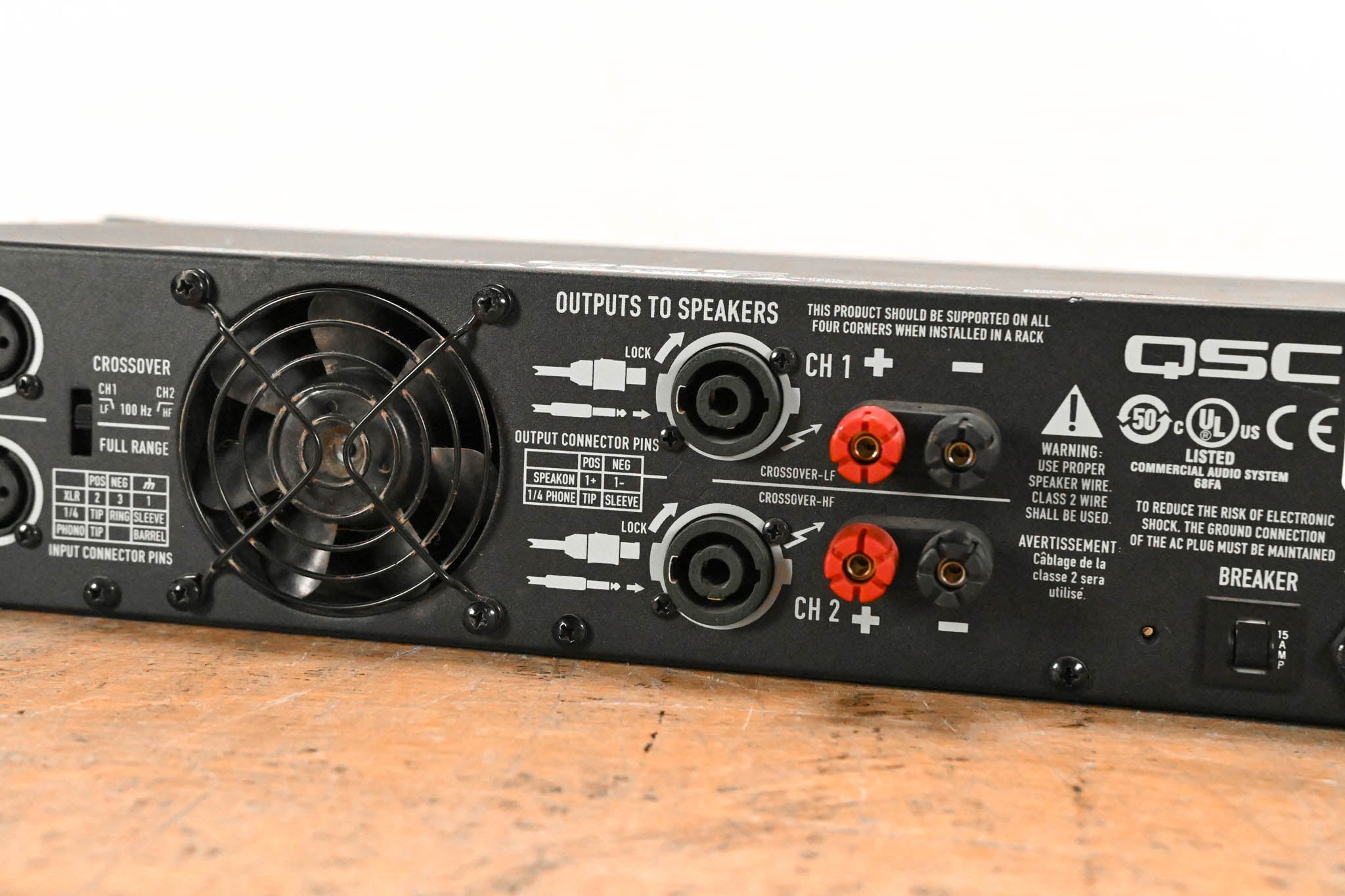 QSC GX7 2-Channel 1000W Power Amplifier CG01P4T