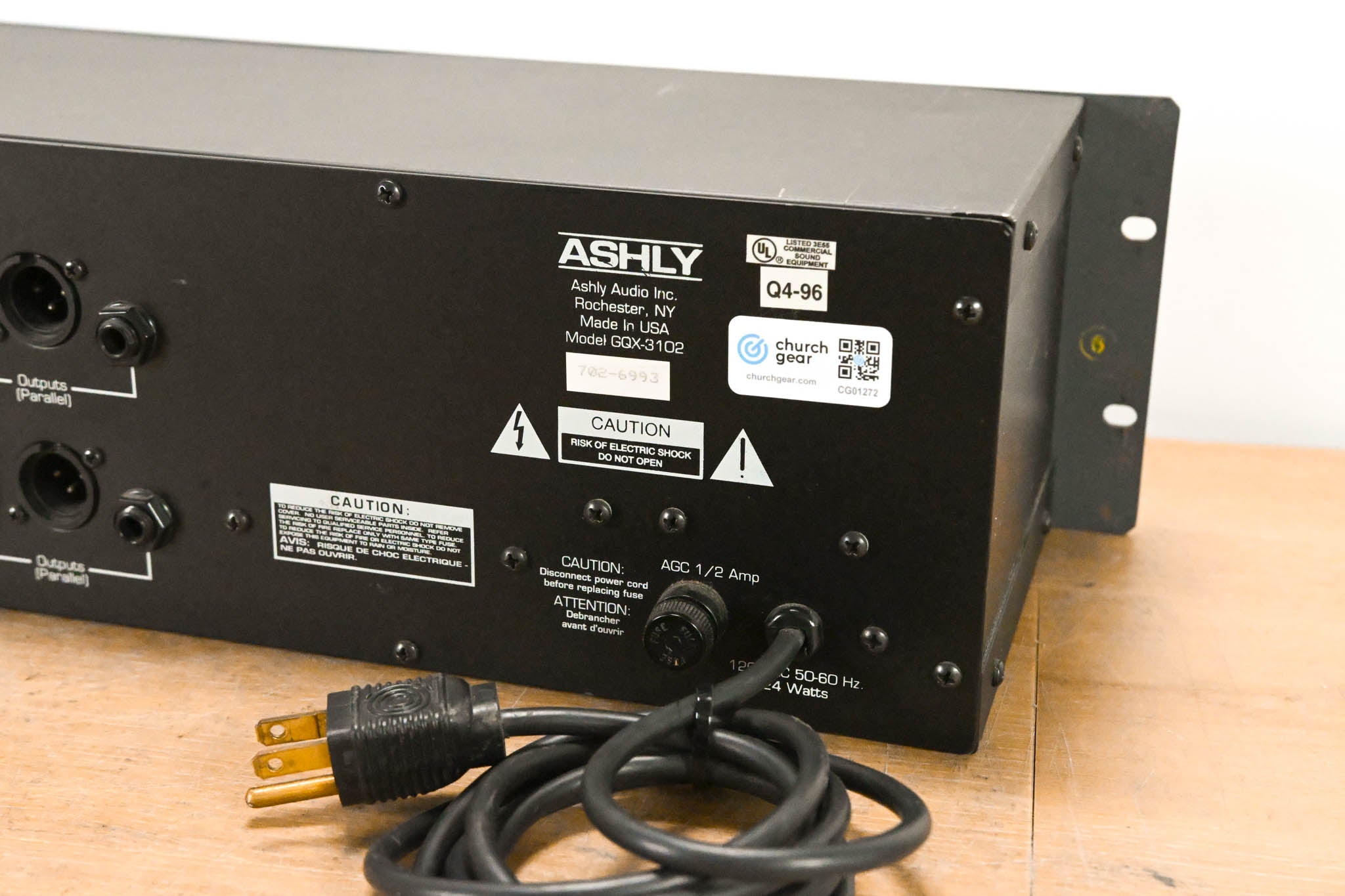 Ashly GQX-3102 2-Channel 31-Band Graphic Equalizer