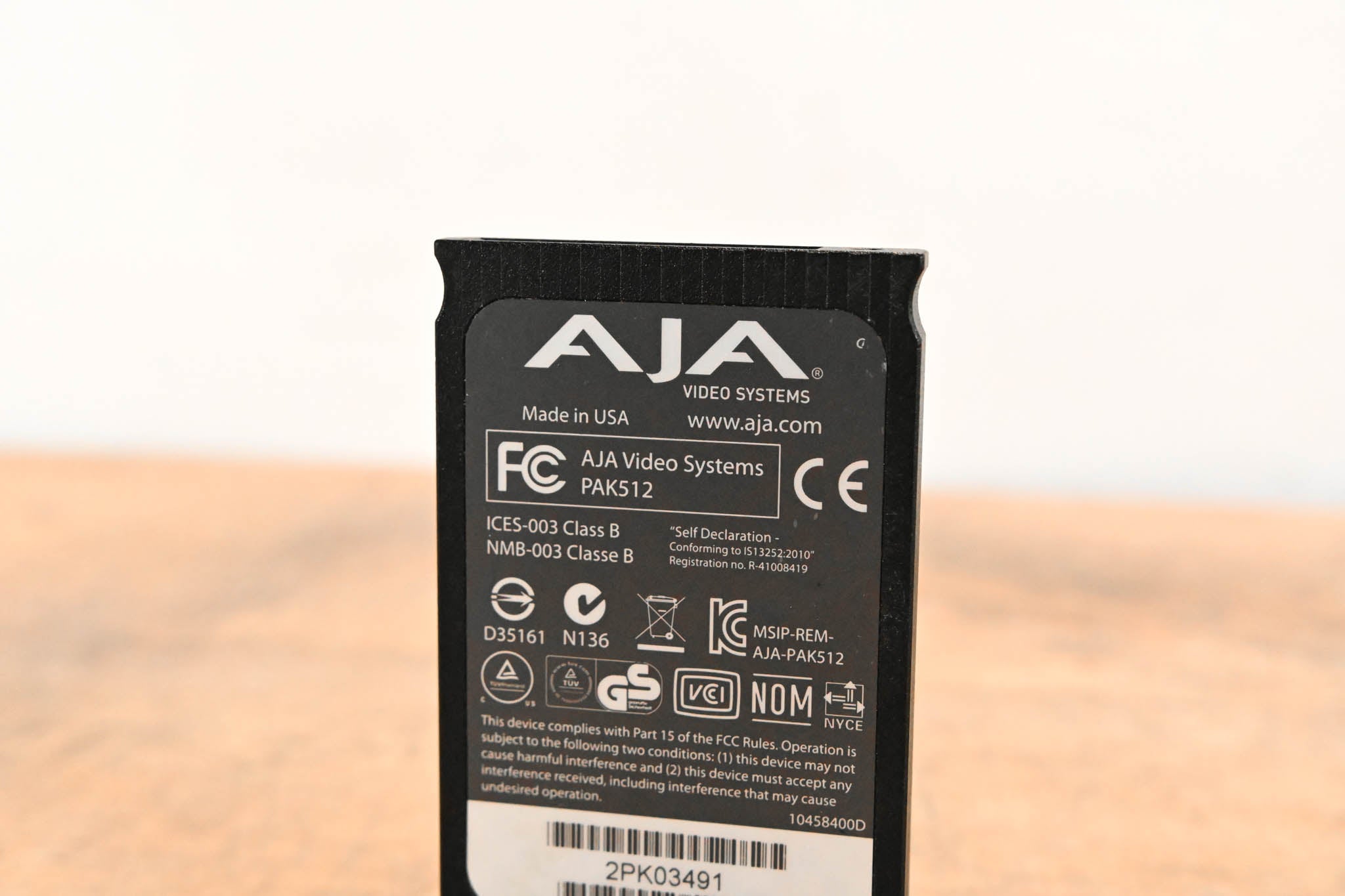 AJA PAK512 SSD Module for Ki Pro Systems
