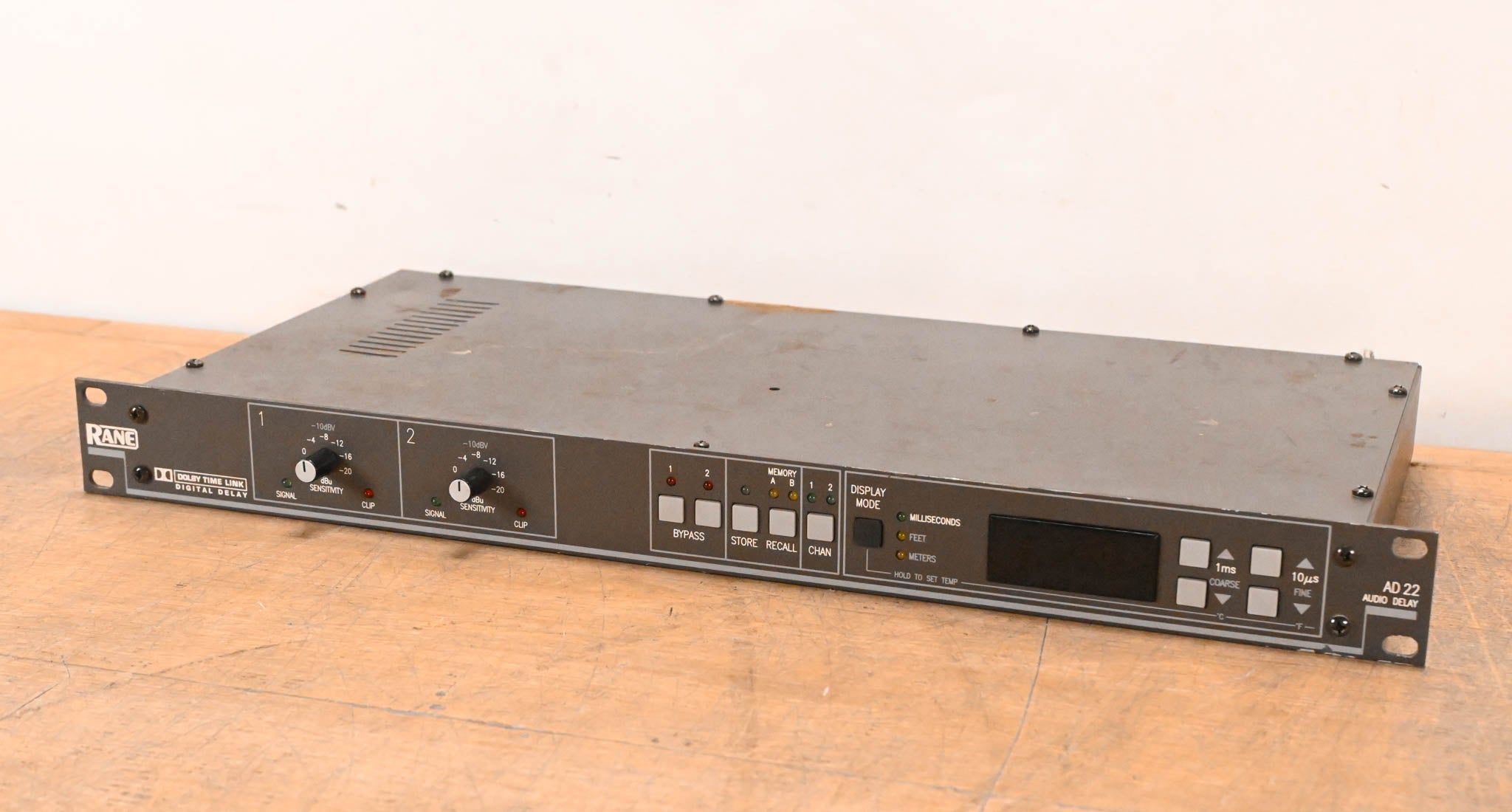 Rane AD 22 2-Channel Audio Delay Unit (NO POWER SUPPLY)