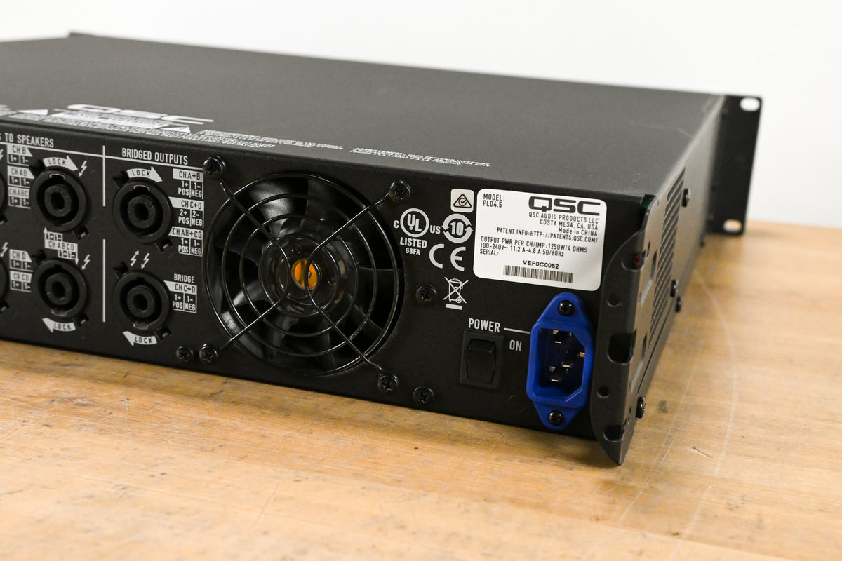 QSC PLD4.5 Four-Channel Power Amplifier with DSP