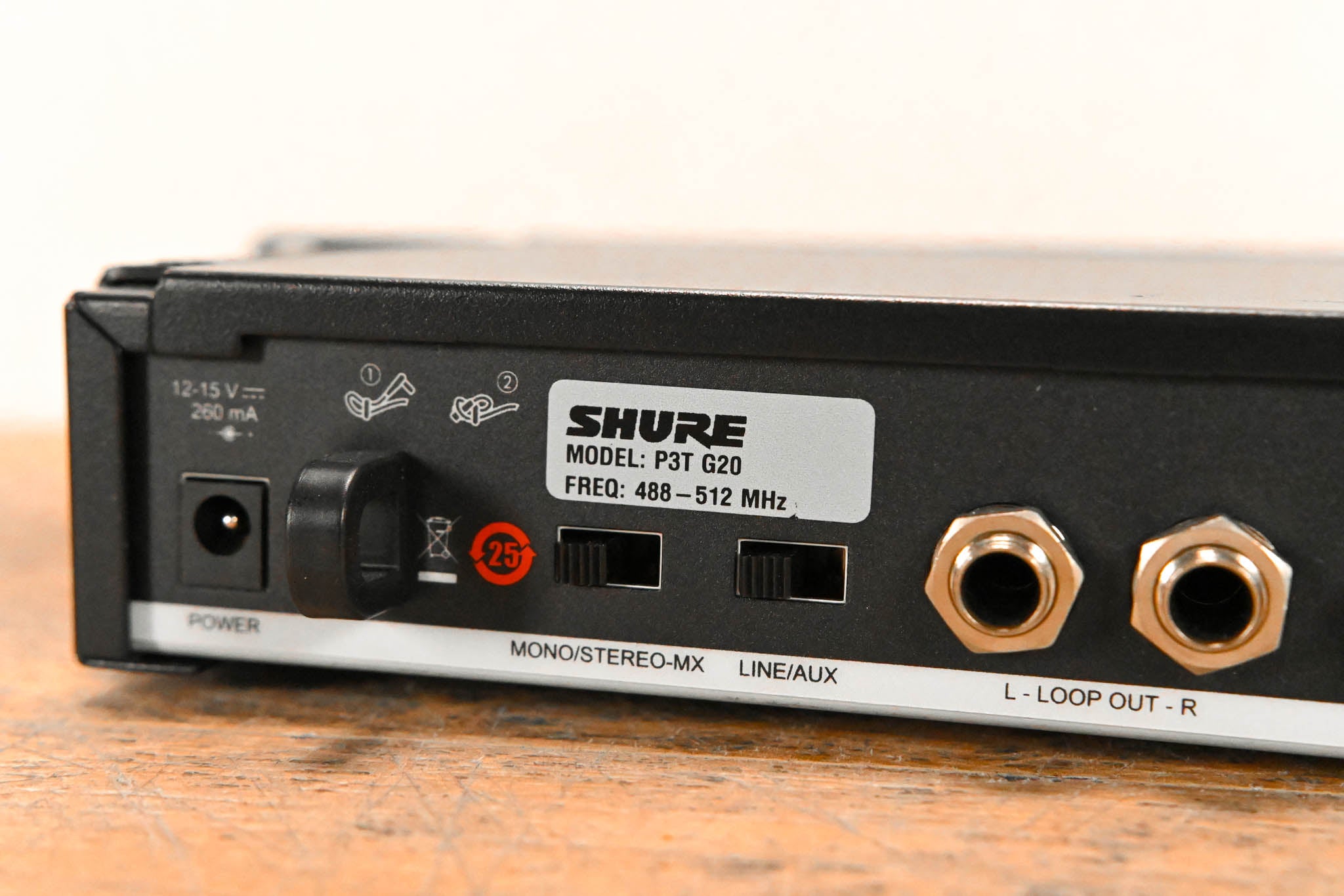 Shure P3T-G20 PSM 300 Wireless Transmitter - G20 Band (NO POWER SUPPLY)