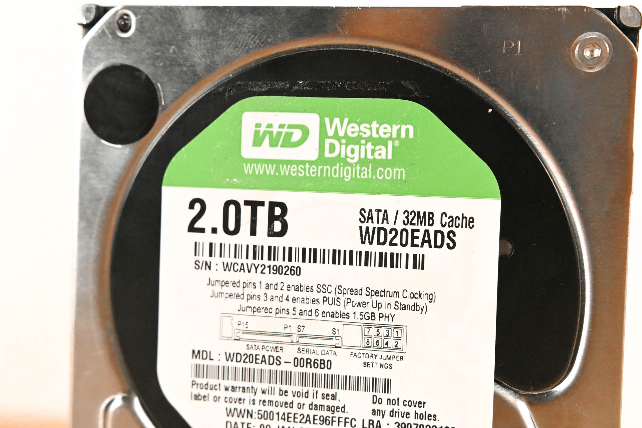 Western Digital WD20EADS 2 TB Internal Hard Drive