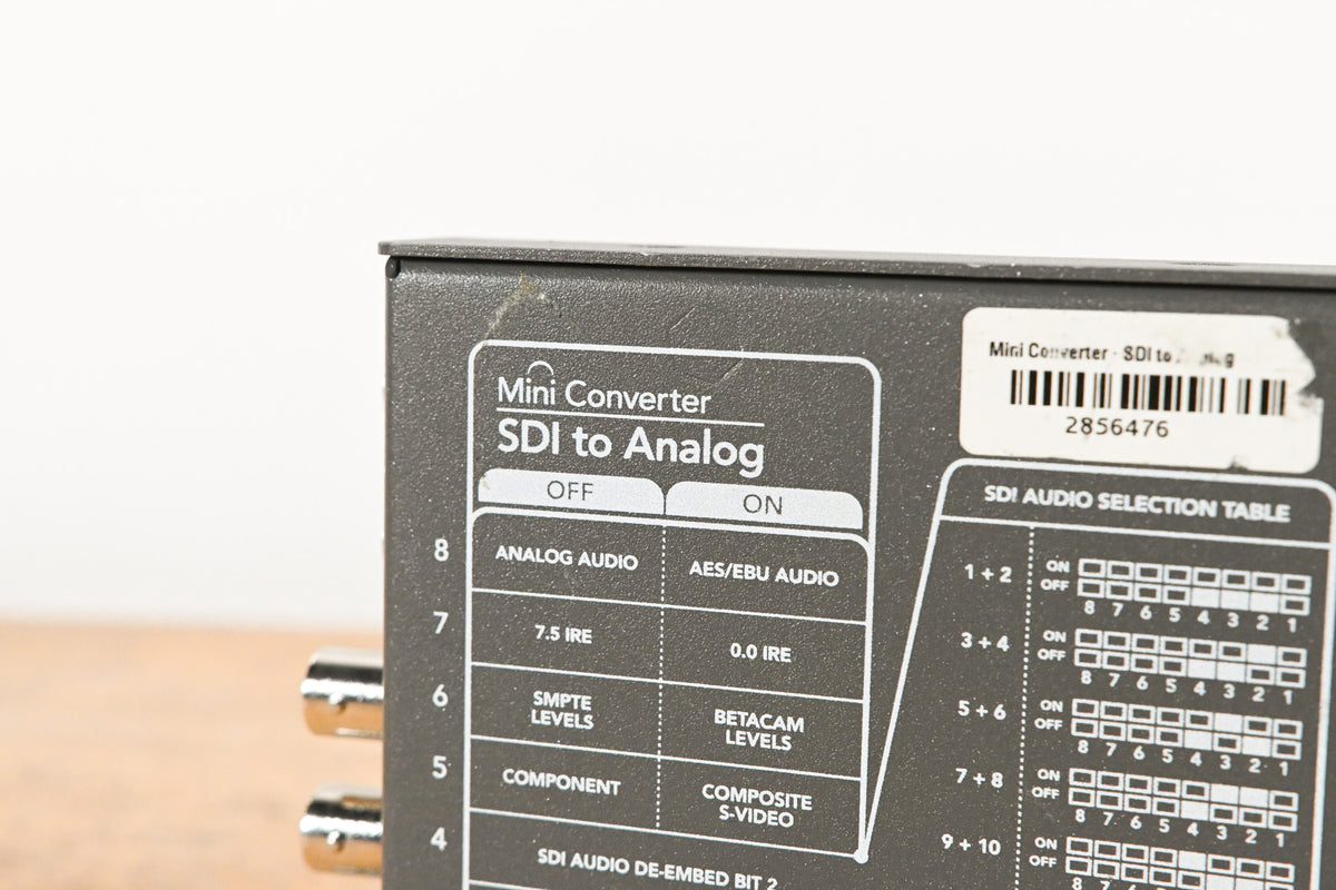 Blackmagic Design Mini Converter SDI to Analog (NO POWER SUPPLY)