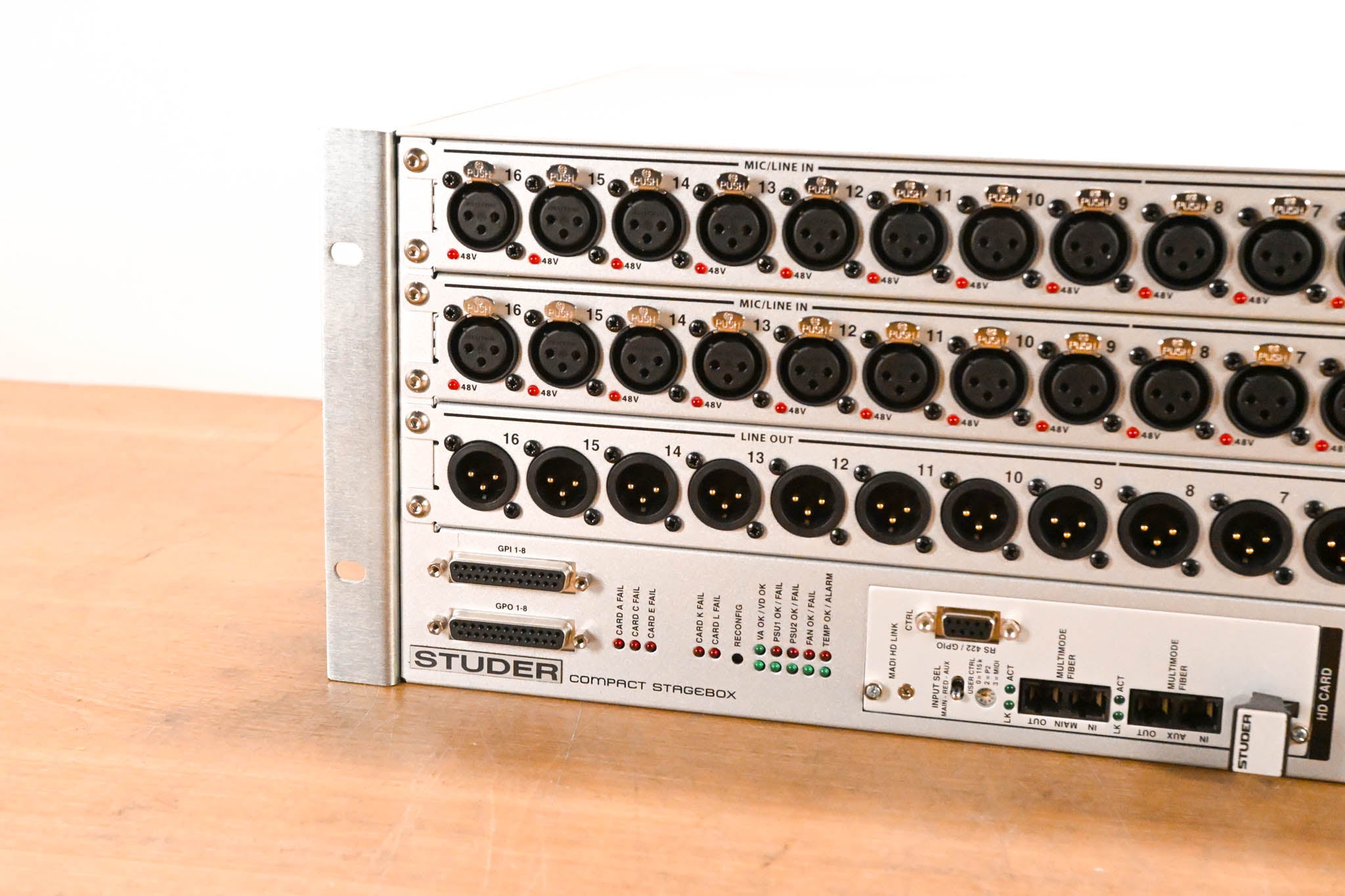 Studer Compact Stagebox - 32 Mic/Line Inputs, 16 Line Outputs