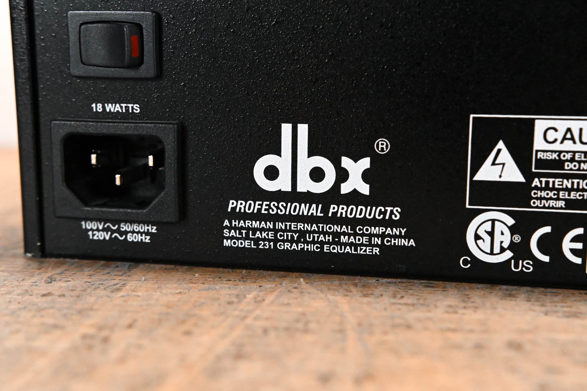 dbx 231 Dual-Channel 31-Band Graphic Equalizer