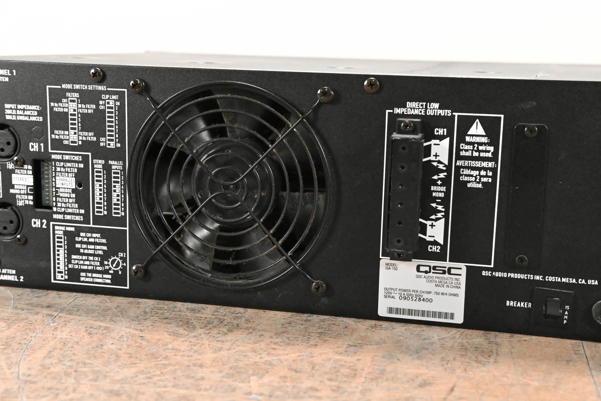 QSC ISA750 2-Channel Power Amplifier