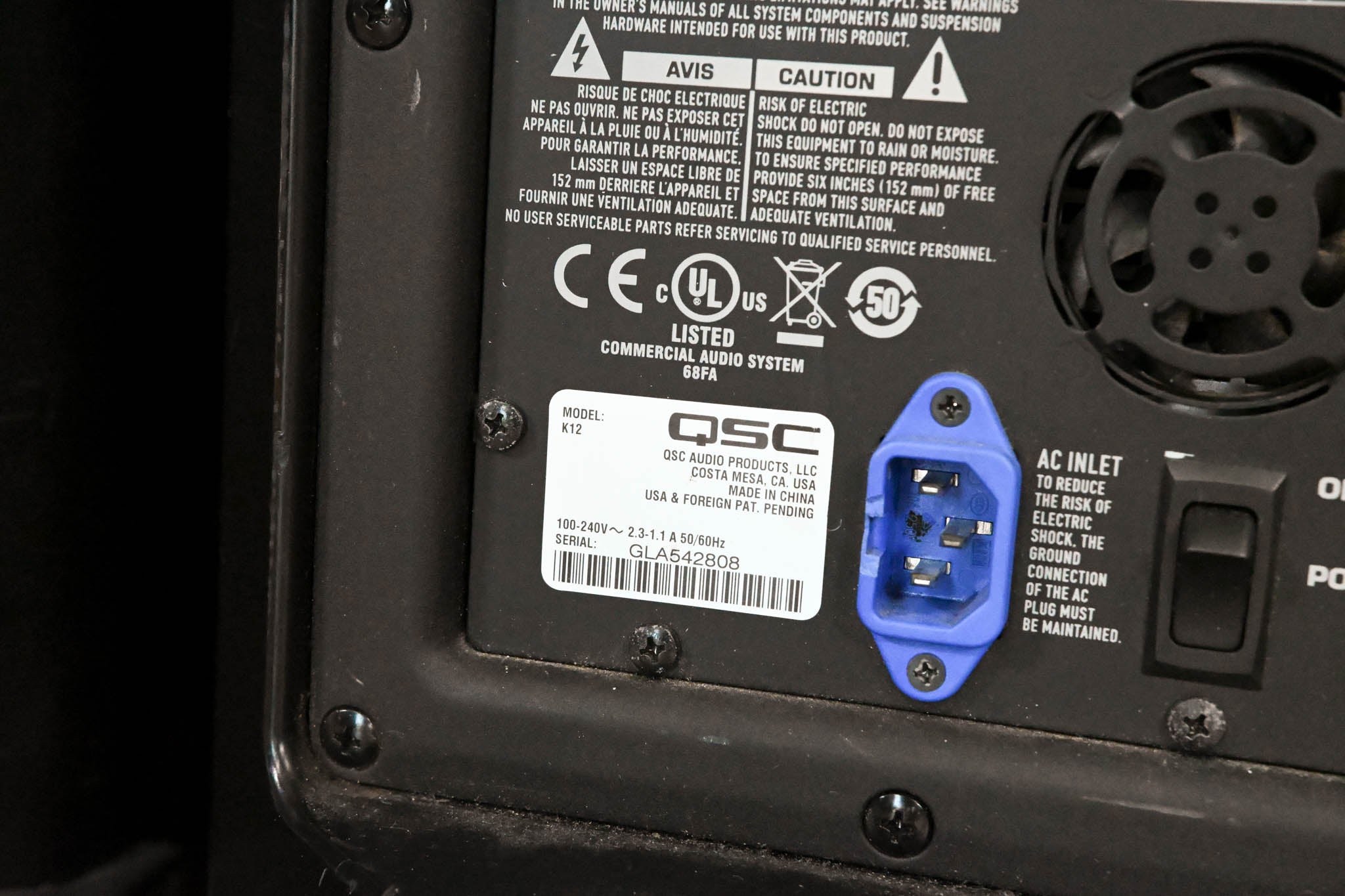 QSC K12 2-Way 1000W Powered Lightweight Loudspeaker (PAIR)