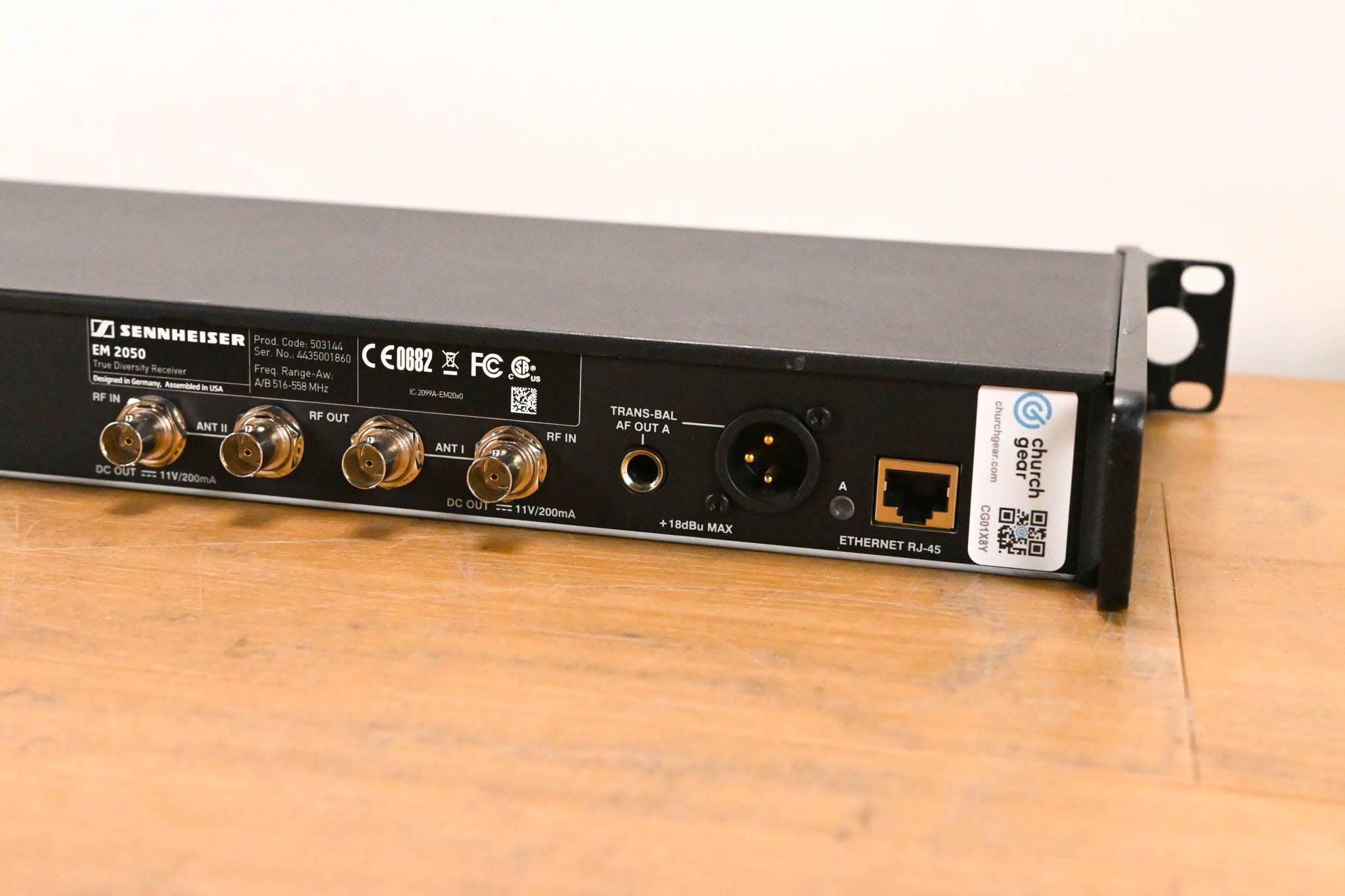 Sennheiser EM 2050 Dual-Channel Wireless Receiver Aw Range: 516-558 MHz