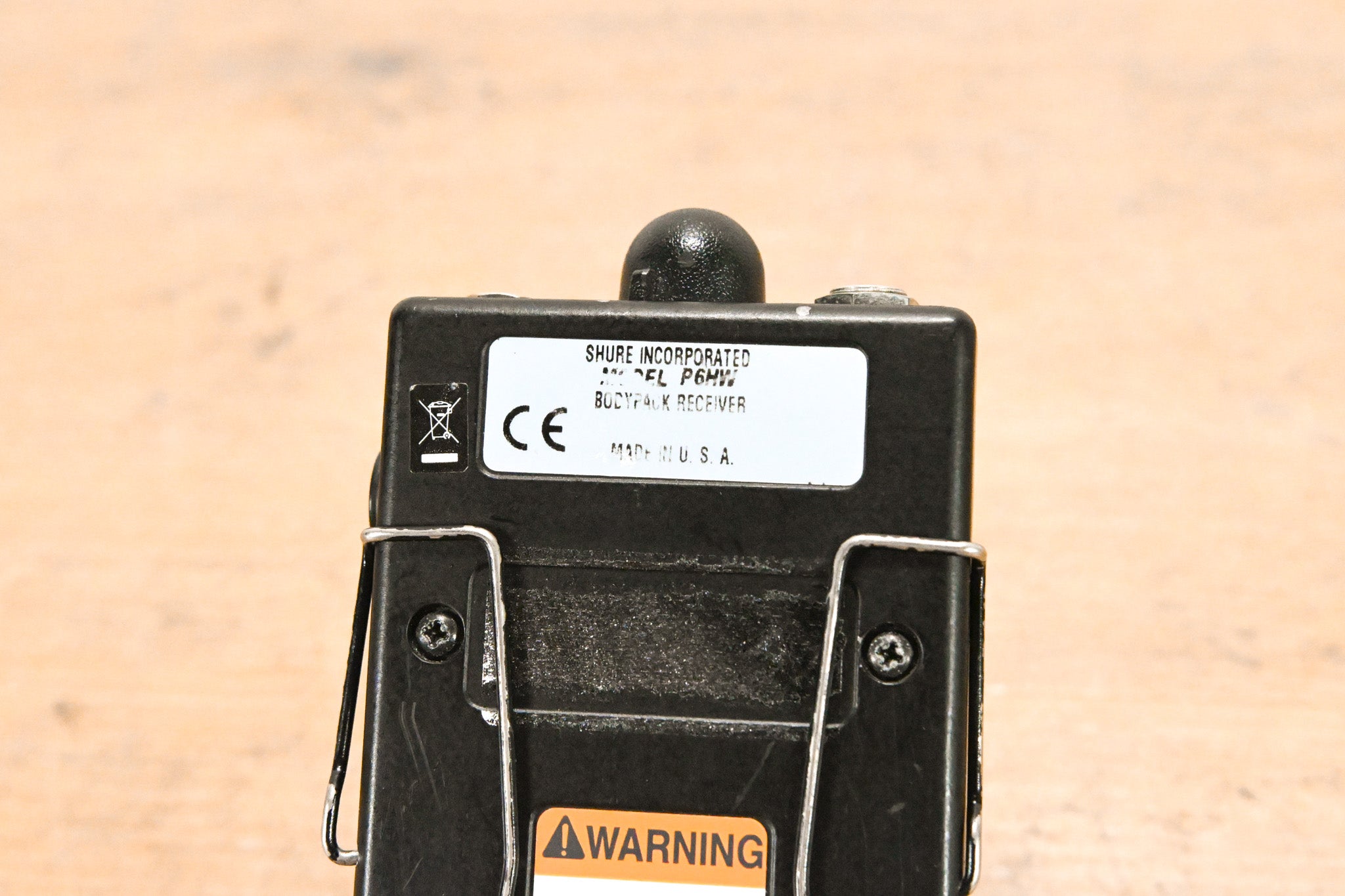 Shure P6HW Wired Bodypack Receiver