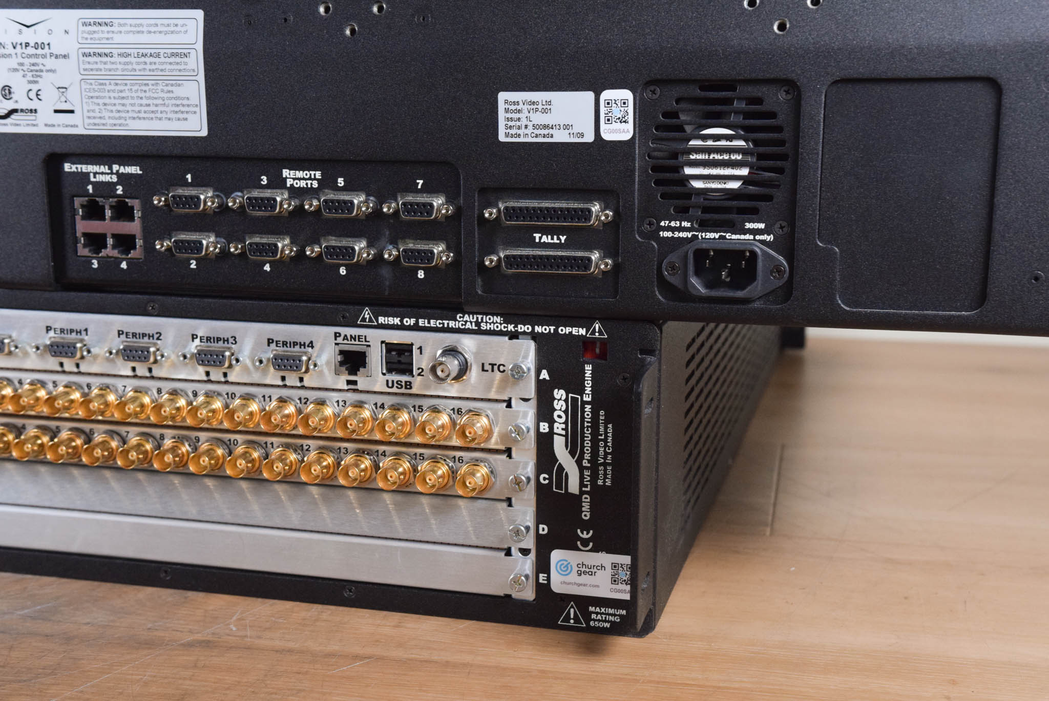 Ross Vision QMD 1 M/E Video Switcher with Vision 1 Panel