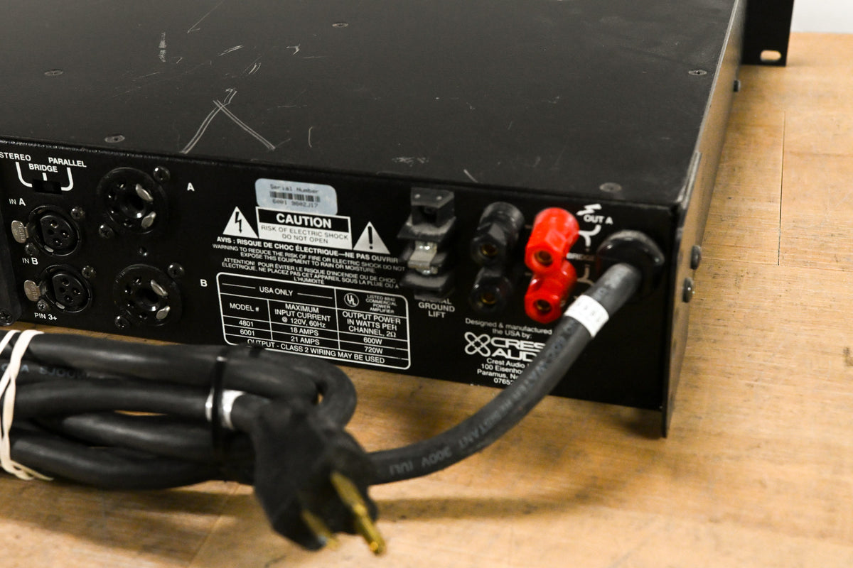 Crest Audio 6001 2-Channel Power Amplifier