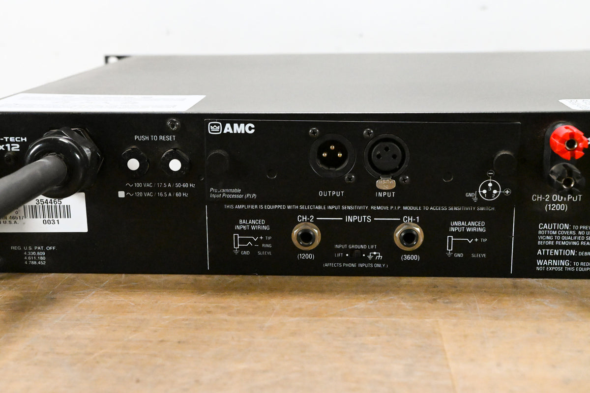 Crown Macro-Tech 36x12 2-Channel Power Amplifier