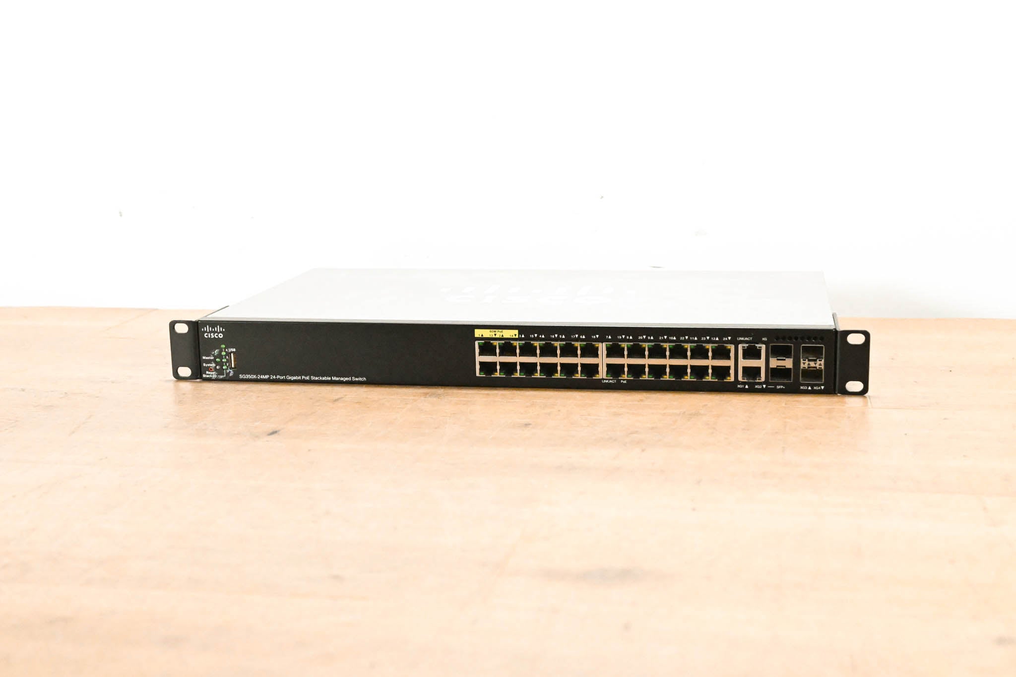 Cisco SG350X-24MP 24-Port Gigabit PoE Stackable Managed Switch