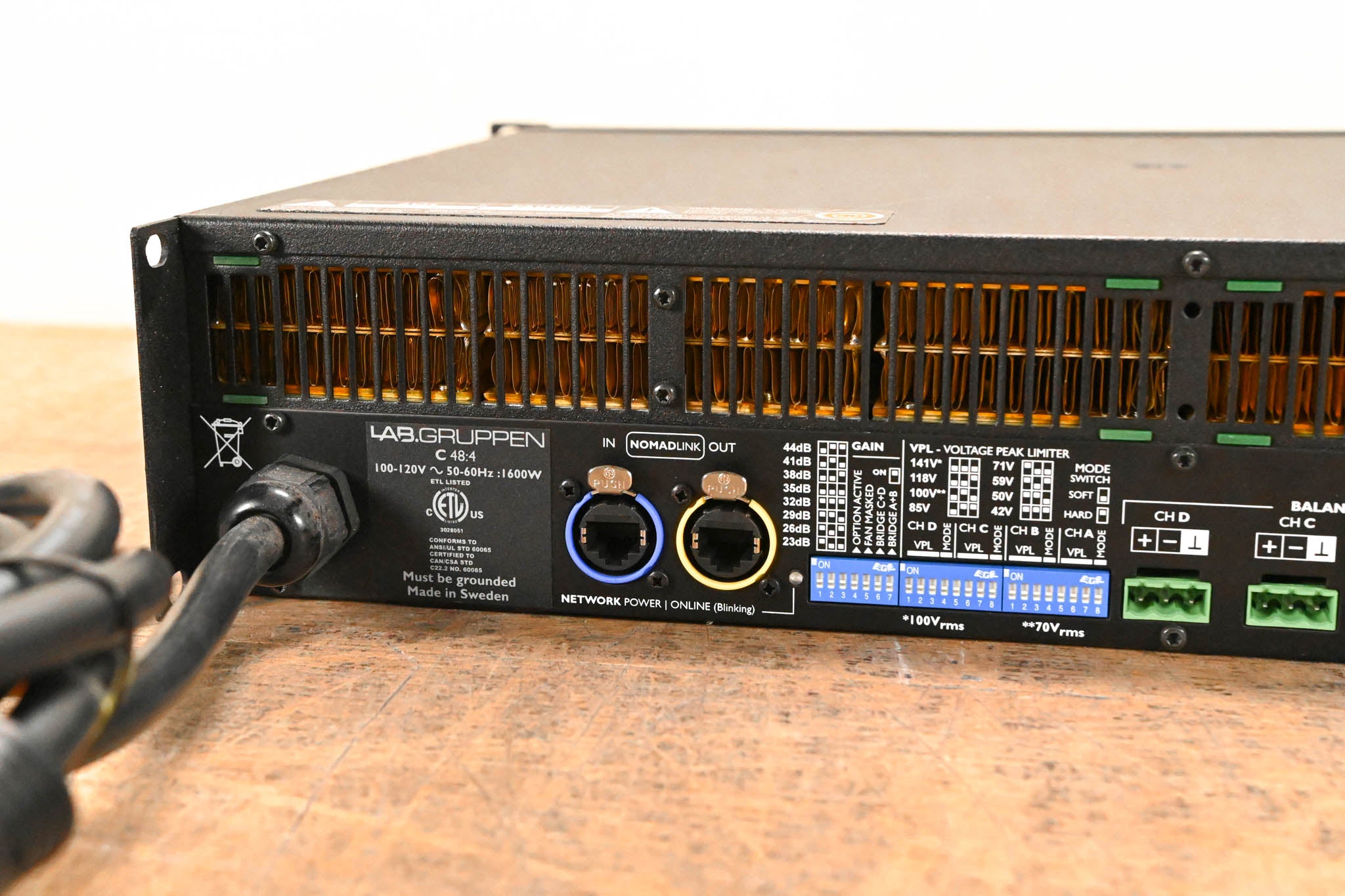 Lab Gruppen C 48:4 4800W 4-Channel Power Amplifier