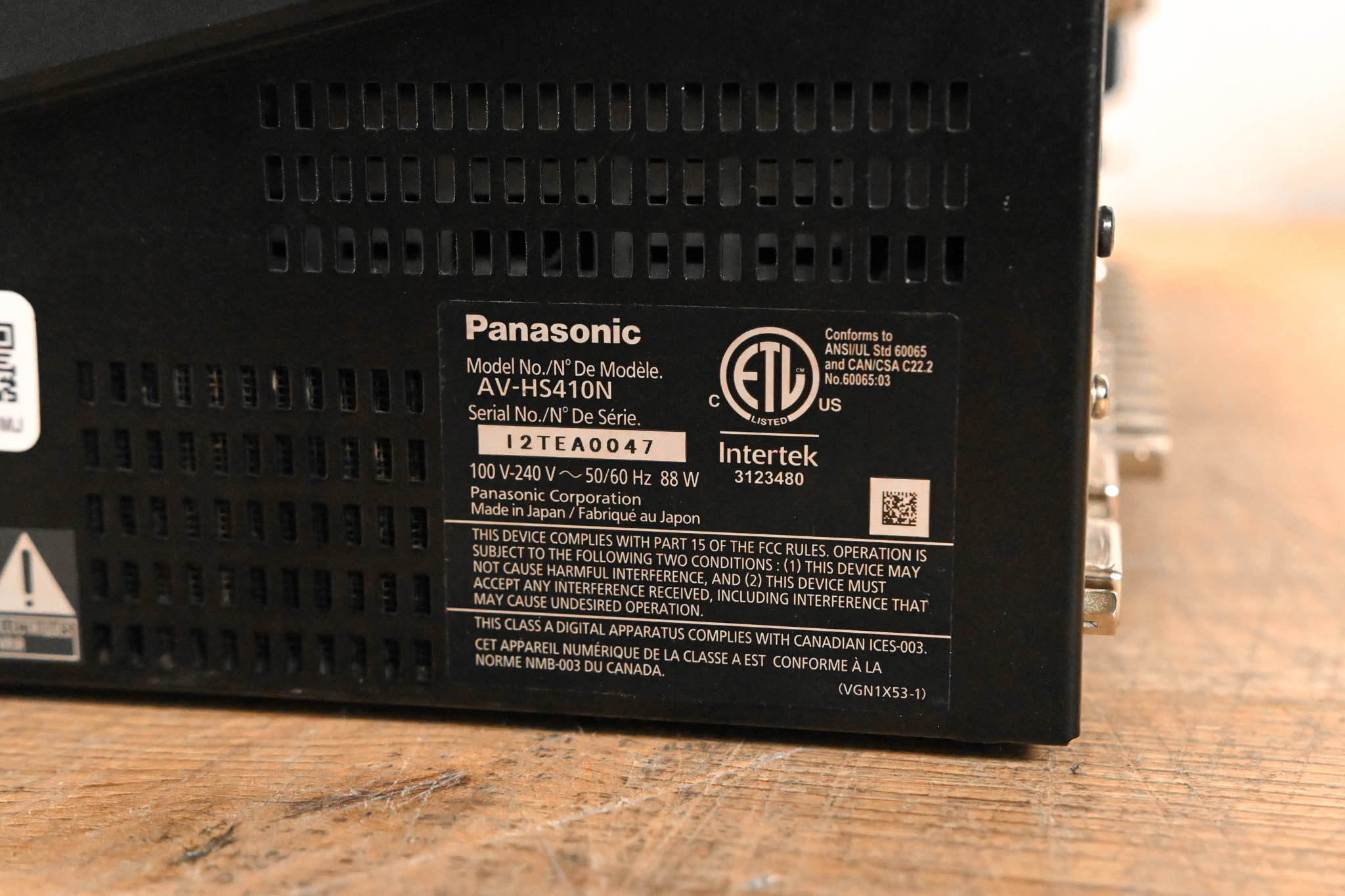 Panasonic AV-HS410N HD/SD Multi-Format Live Switcher