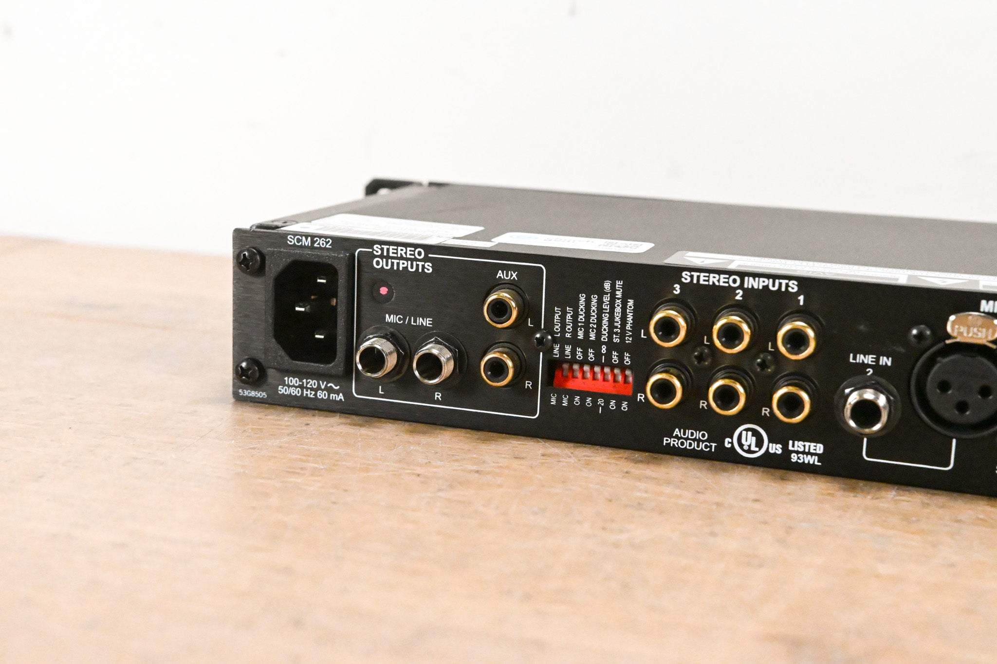 Shure SCM262 Stereo Microphone Mixer