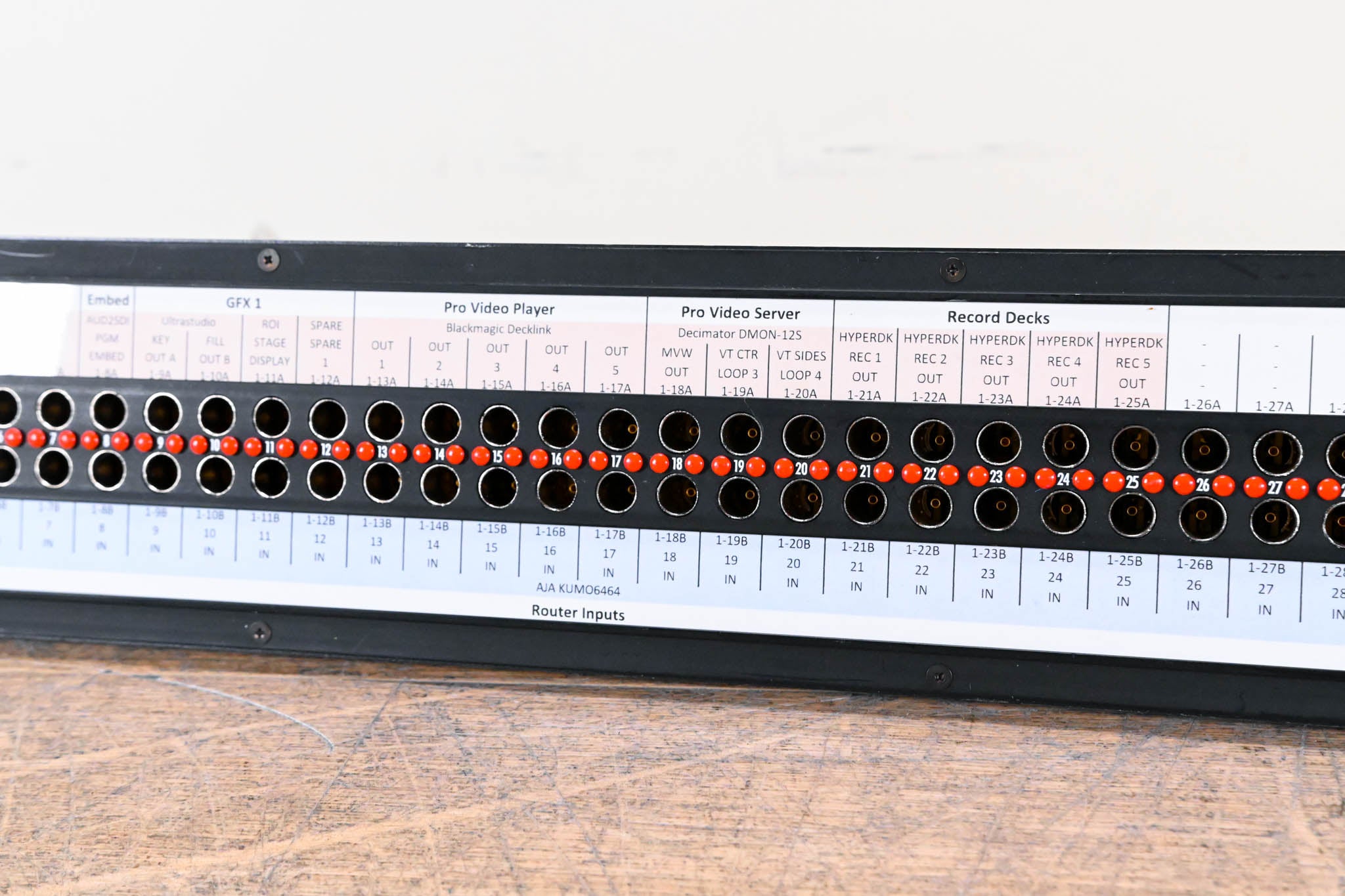 AVP AV-D232E2-AMN75-BZ Midsize (Mini-WECO) 2RU 2x32 Video Patch Panel