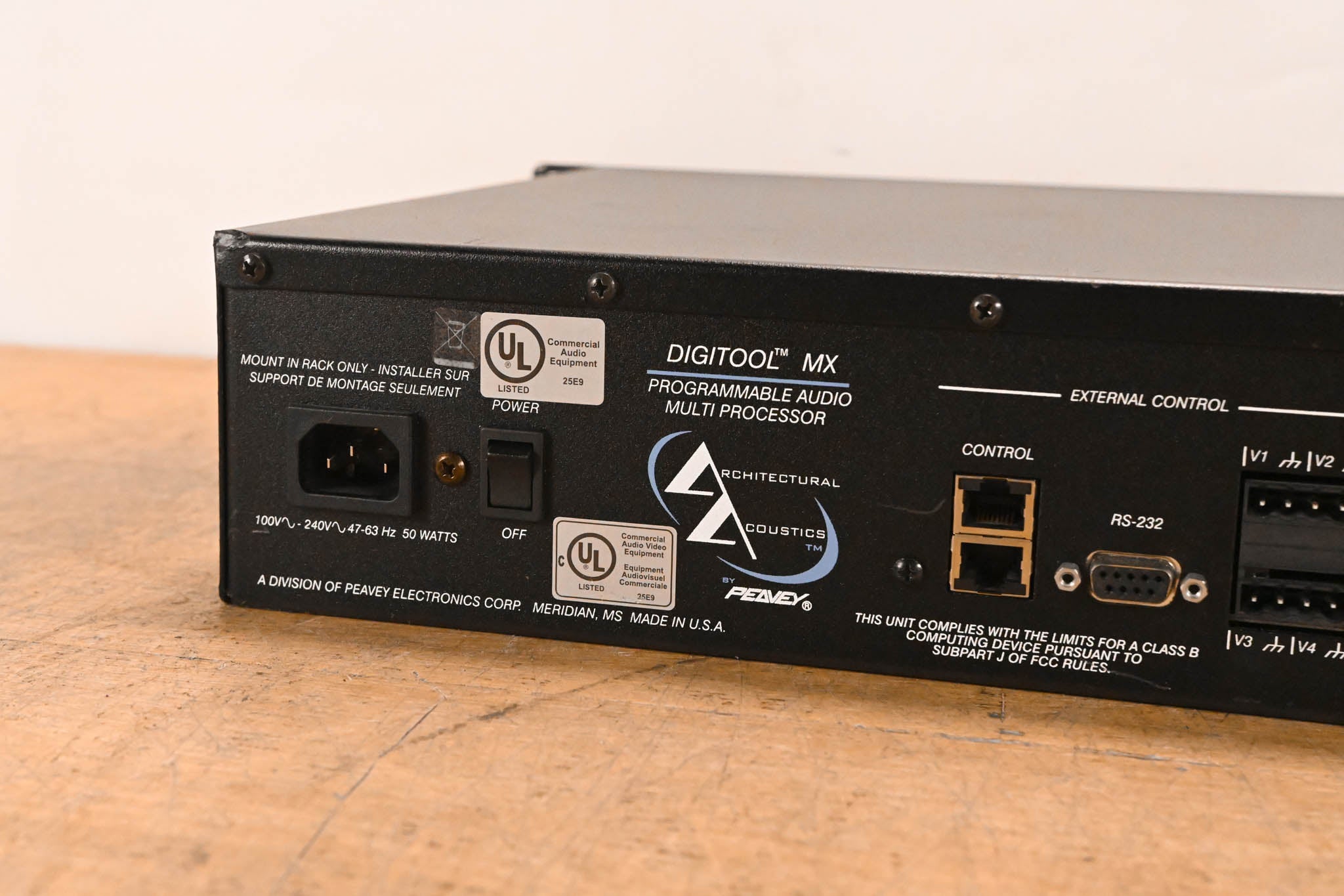 Architectural Acoustics by Peavey Digitool MX Audio Multi Processor