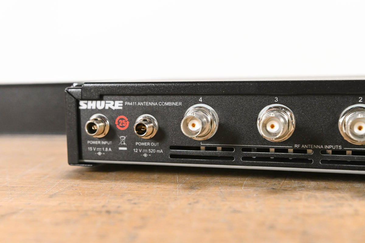 Shure PA411 Antenna Combiner for PSM 300 Series Wireless NO POWER SUPPLY
