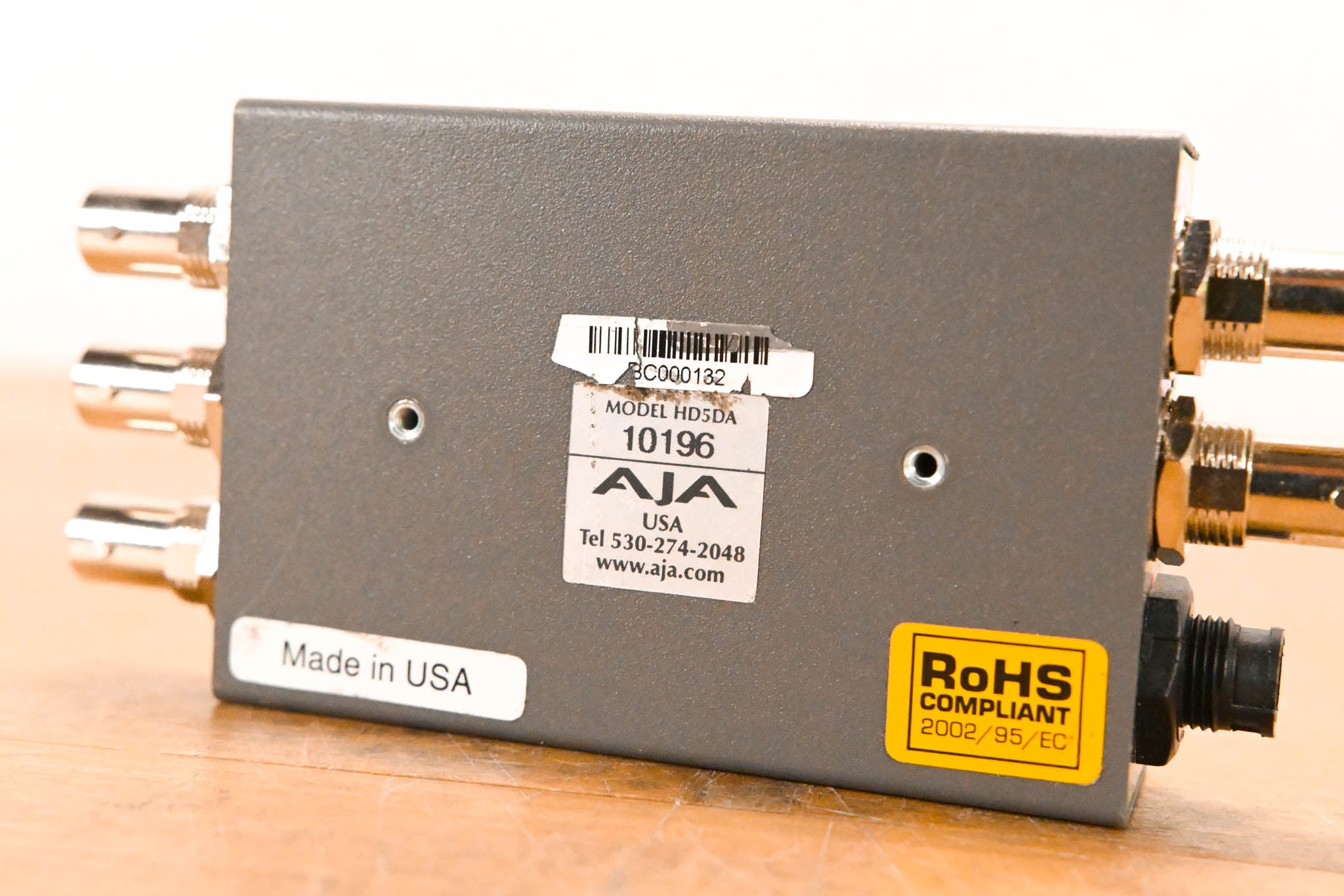 AJA HD5DA 1x4 HD/SD-SDI Distribution Amplifier/Repeater NO POWER SUPPLY