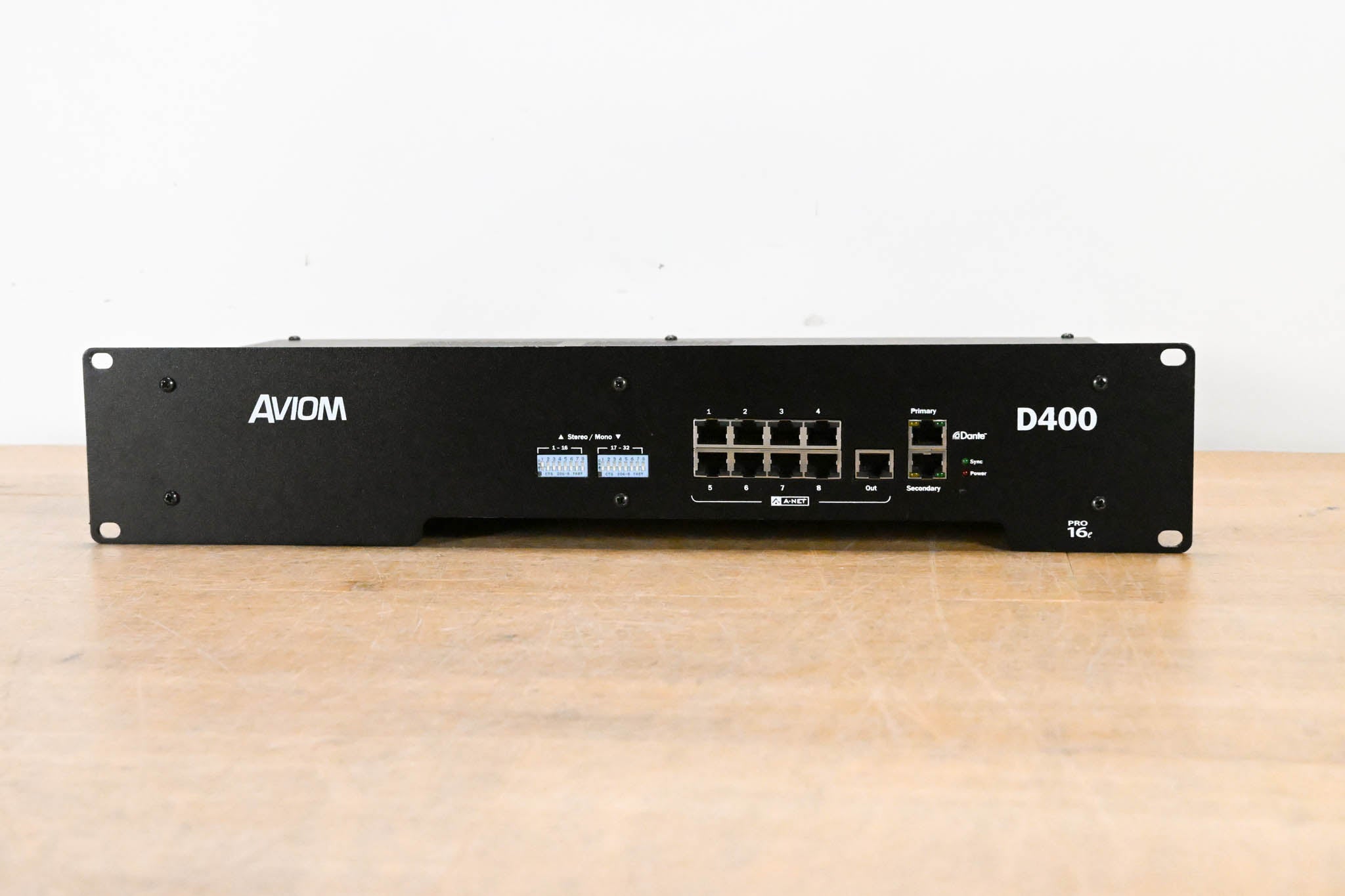 Aviom D400-Dante A-Net Distributor with Dante Connectivity