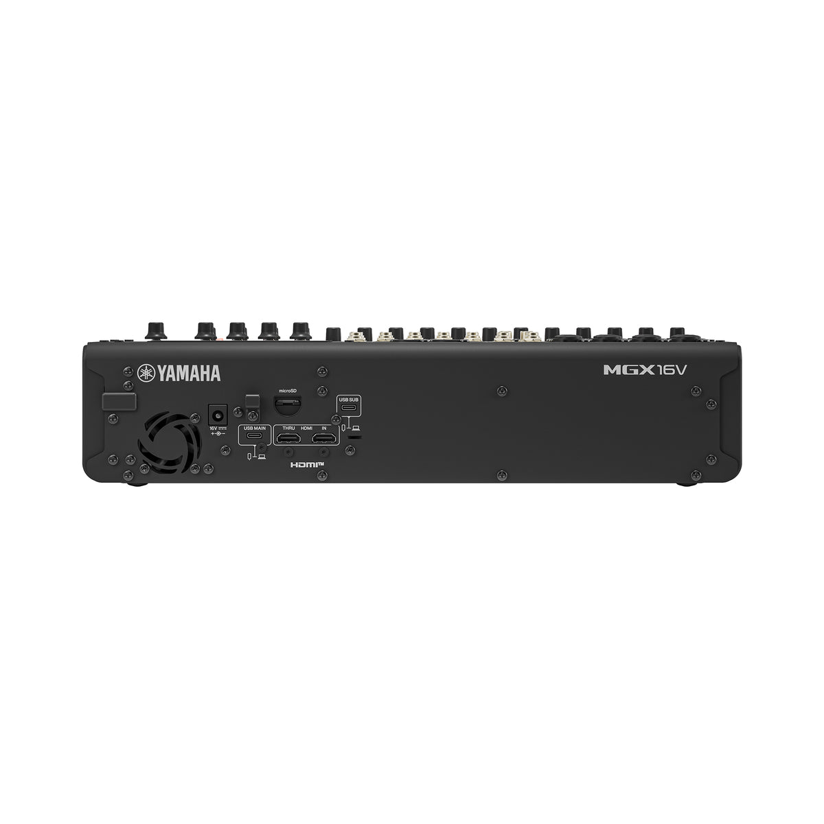 22ch Digital Mixing Console, dual USB-C audio/video interface, black finish