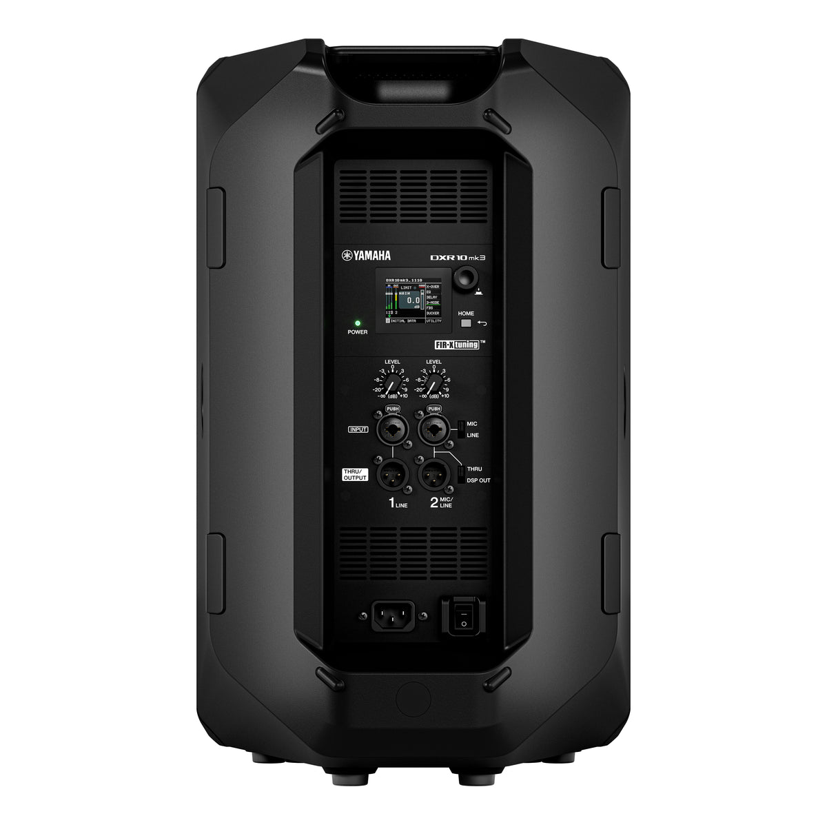 Powered 10 inch full range loudspeaker black plastic ABS