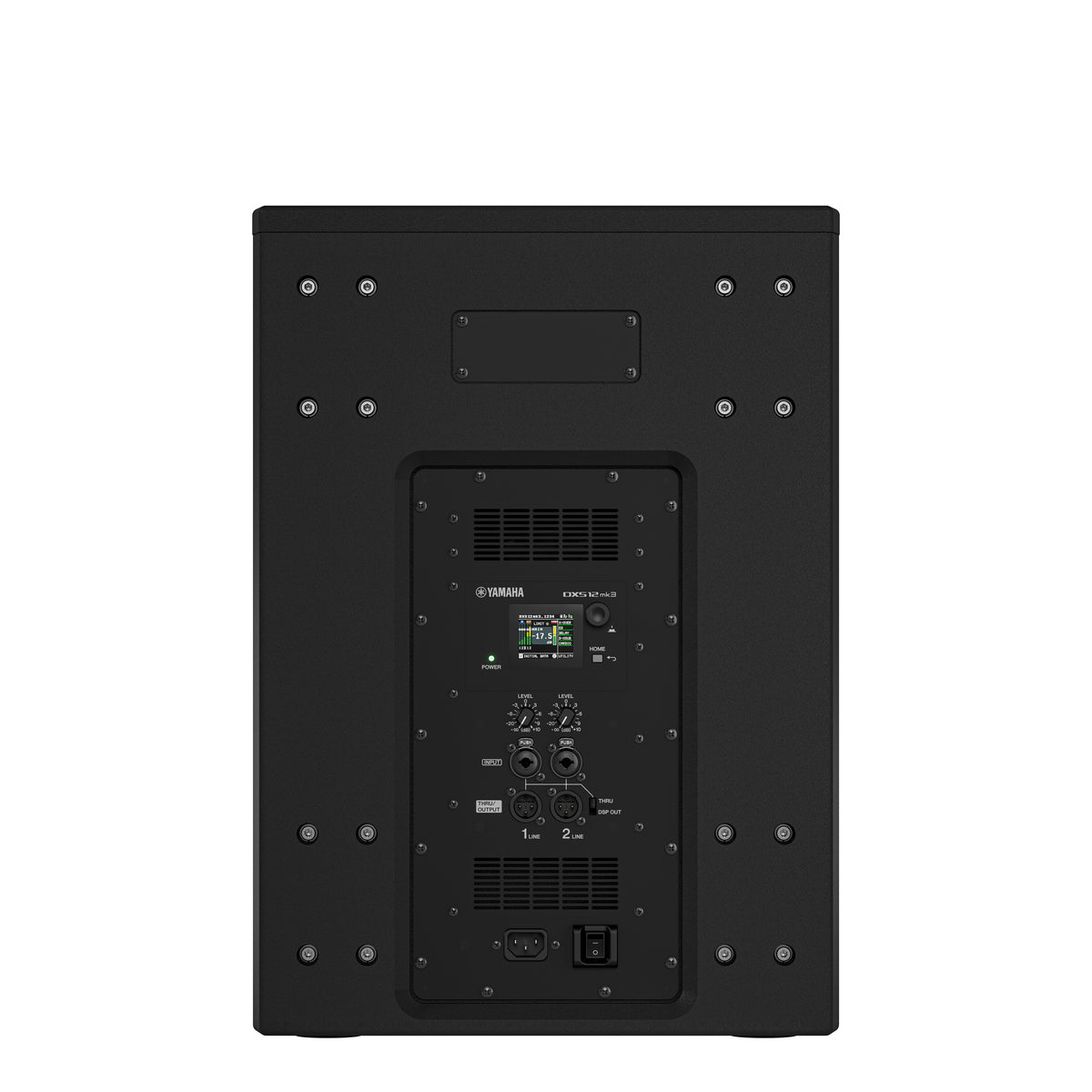 Powered 12 inch subwoofer 1500W black wood finish