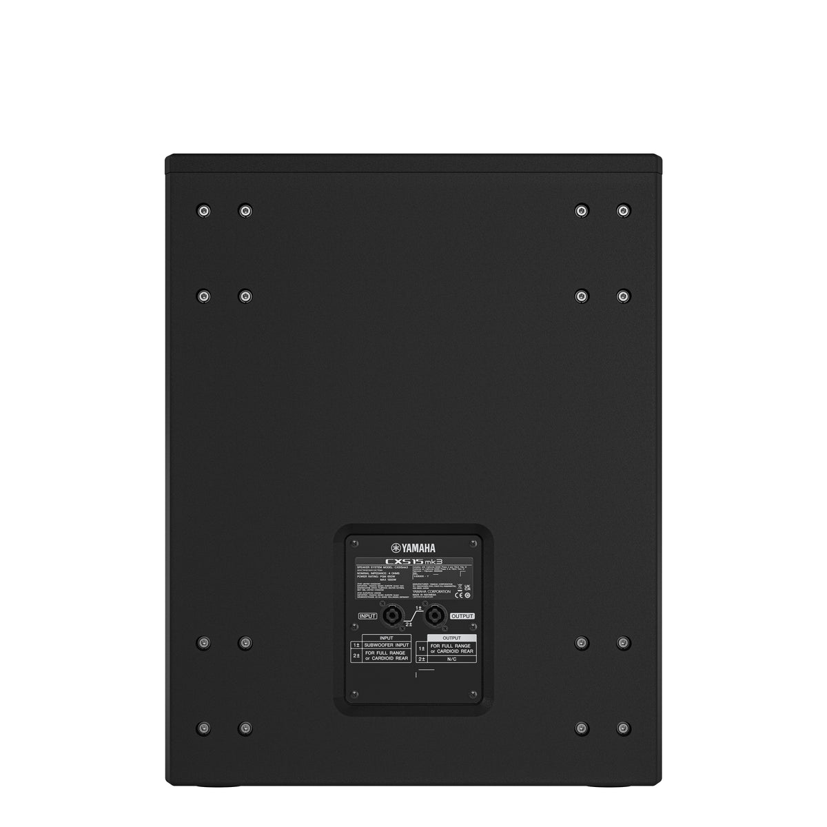 Passive 15 inch subwoofer 750W black wood finish