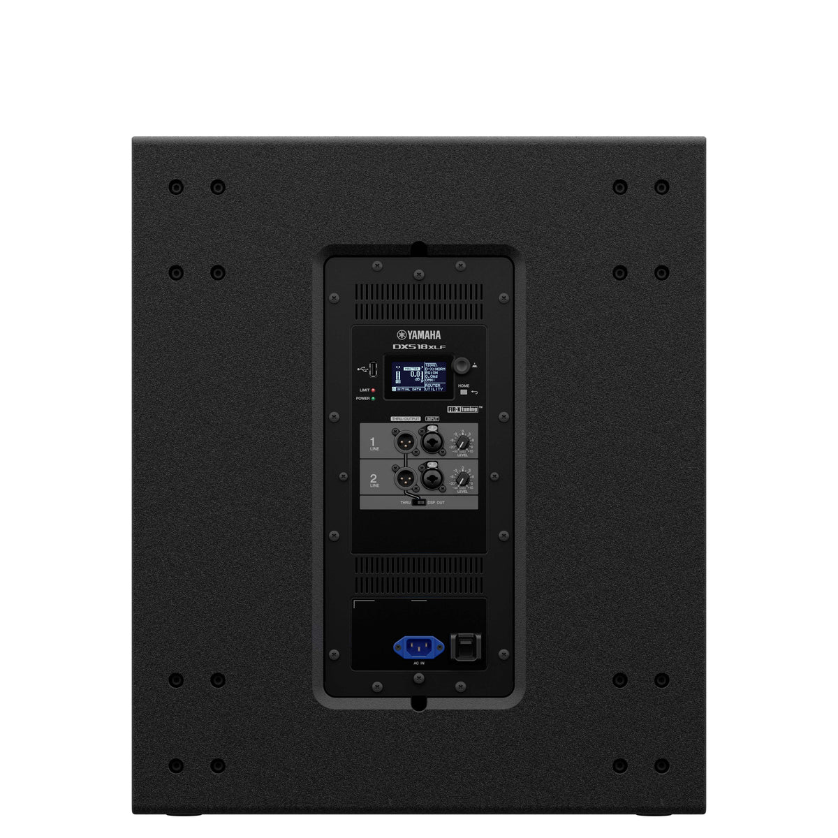Powered subwoofer 1 x 18 1600W 30-150Hz 1-3/8 pole mount black finish