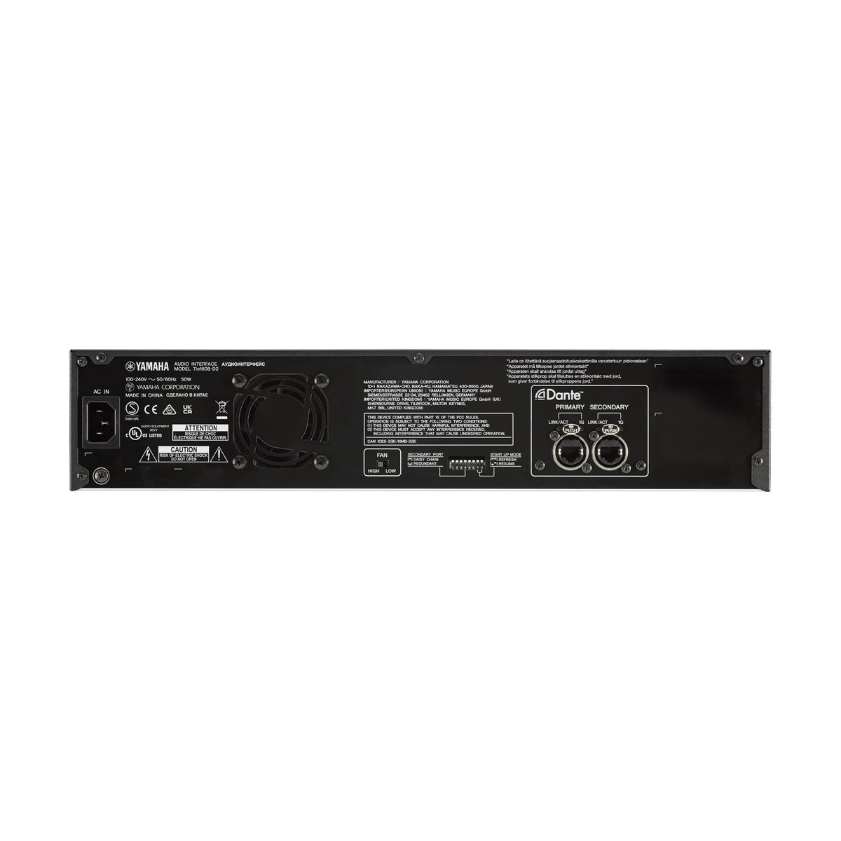 16 Input 8 Output Dante Stage Box 96 kHz