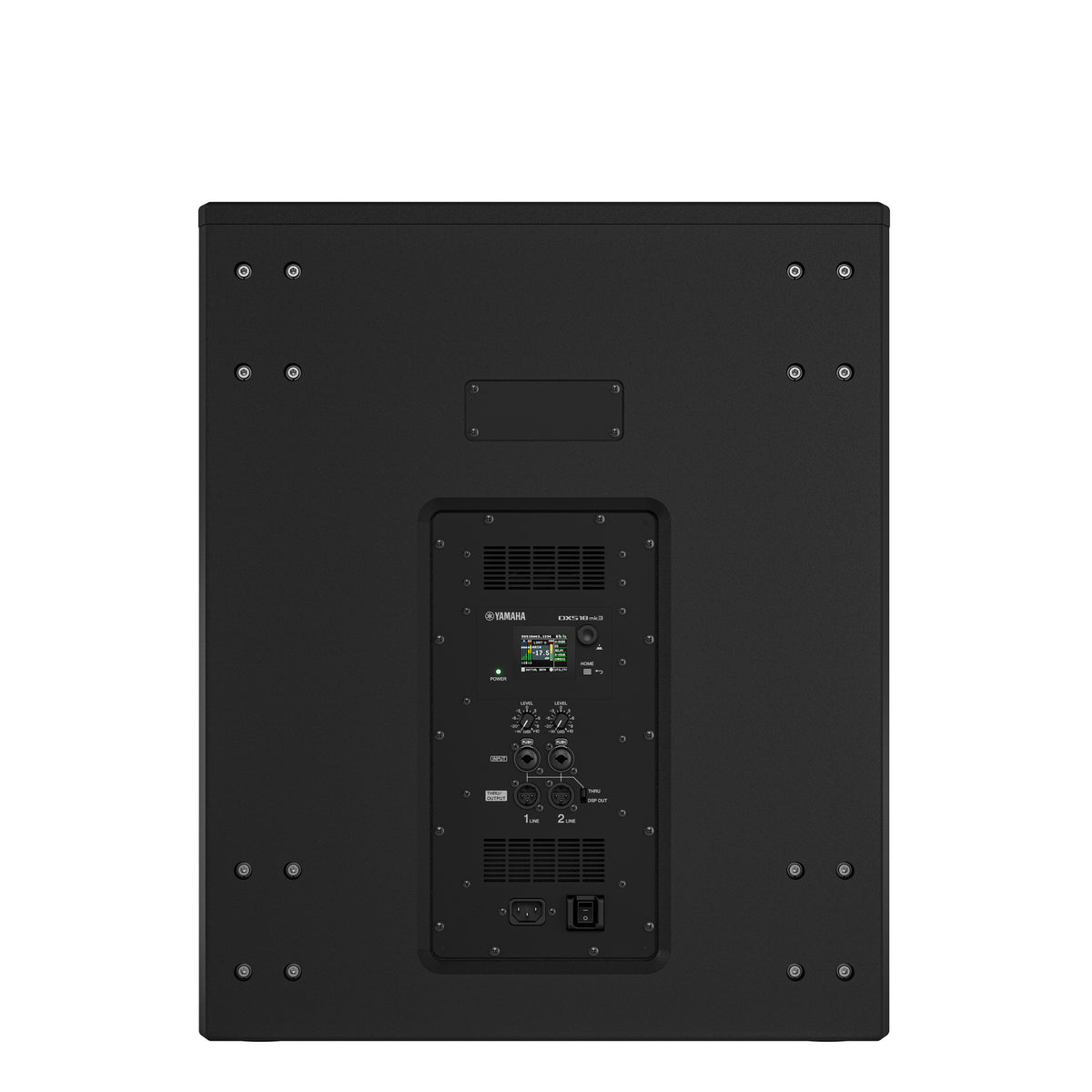 Powered 18 inch subwoofer 1500W black wood finish