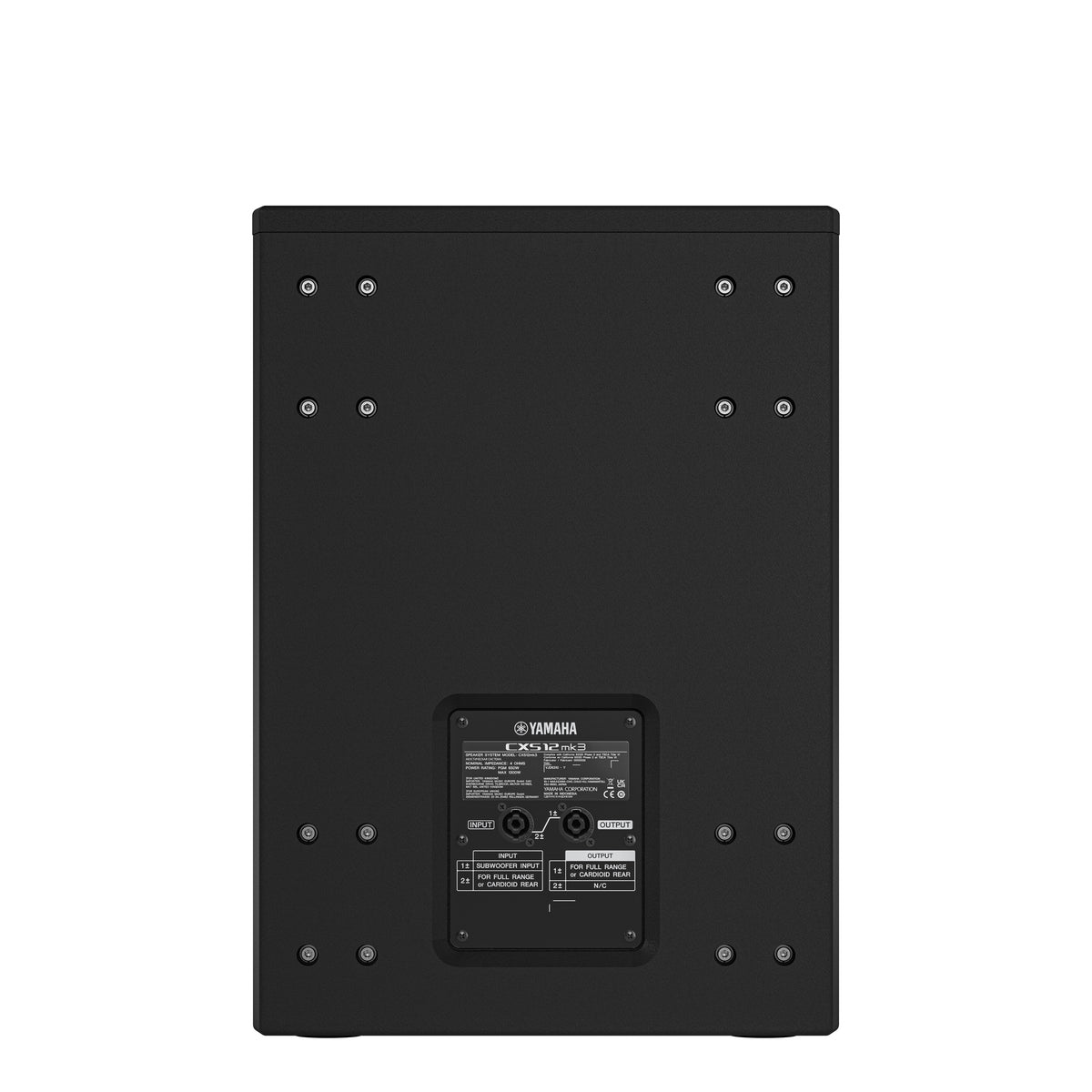 Passive 12 inch subwoofer 750W black wood finish