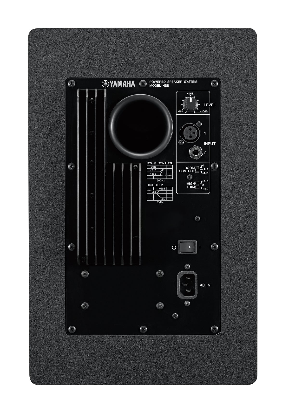 Powered studio monitors 1 x 8 1 x 1 dome 120W 38-30kHz 1 x XLR-F 1 x 1/4 balanced inputs black finish