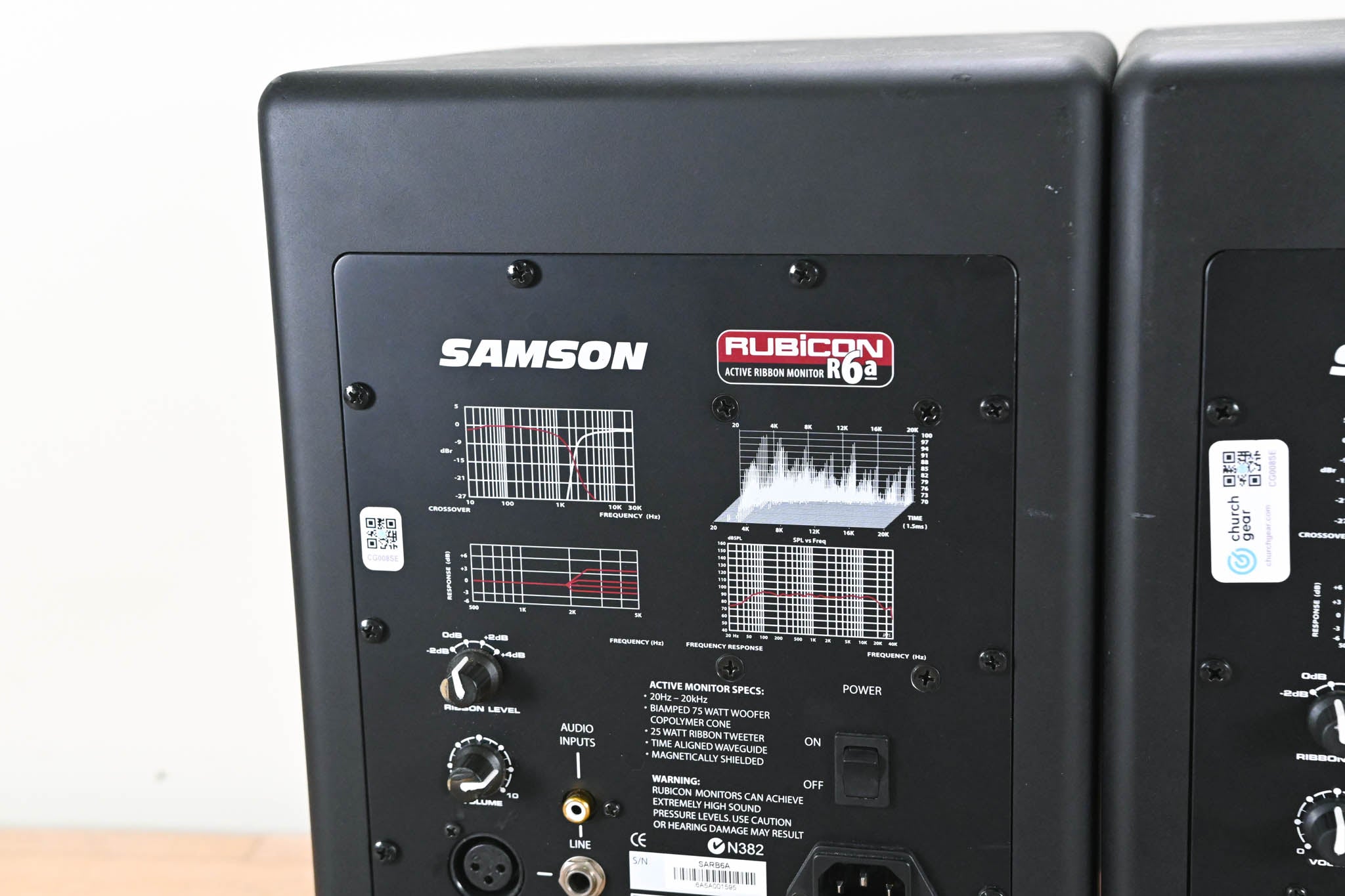 Samson Rubicon R6a Active Ribbon Monitor (PAIR)