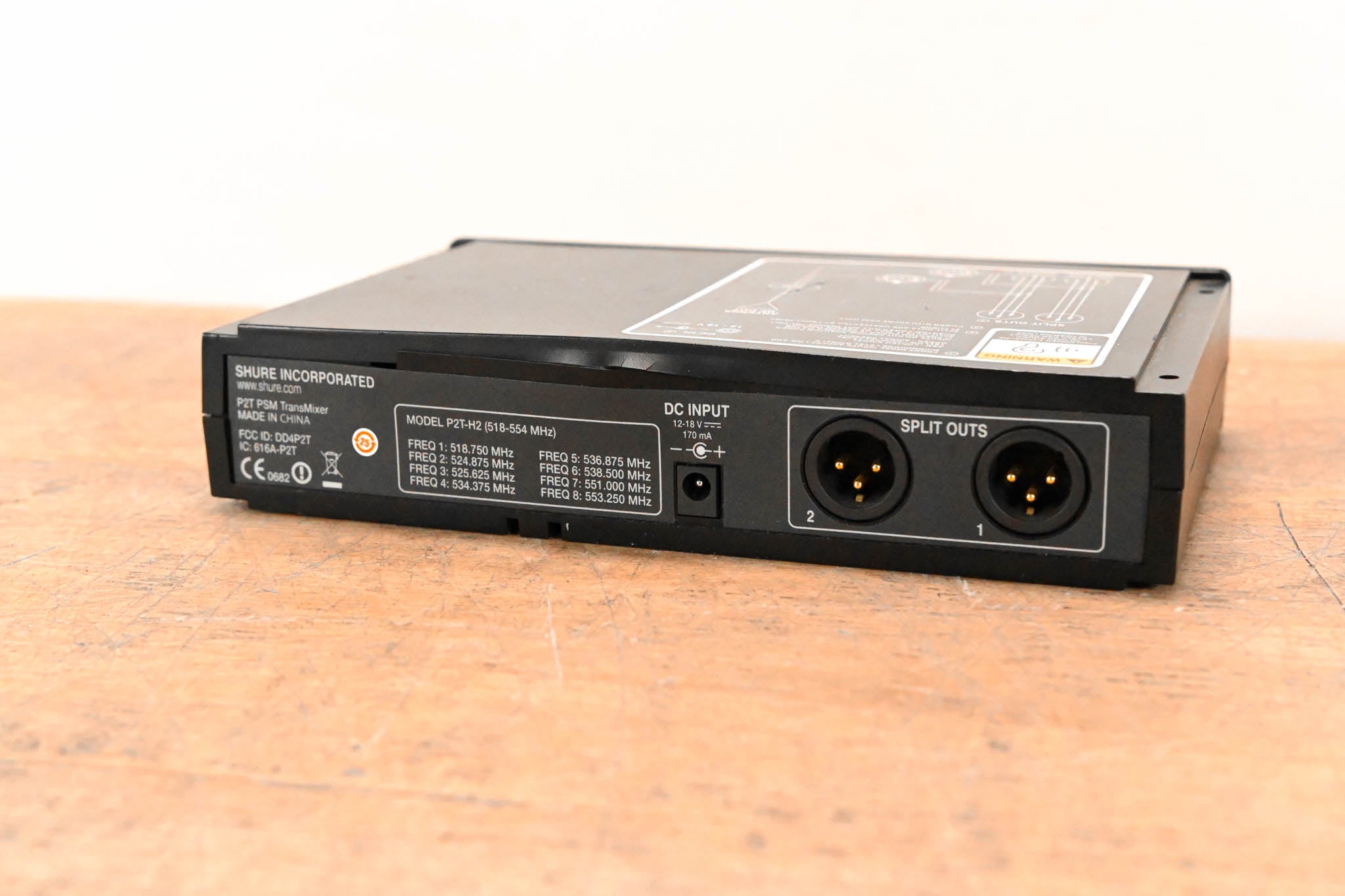 Shure P2T-H2 PSM200 IEM Wireless TransMixer - H2 Band (NO POWER SUPPLY)