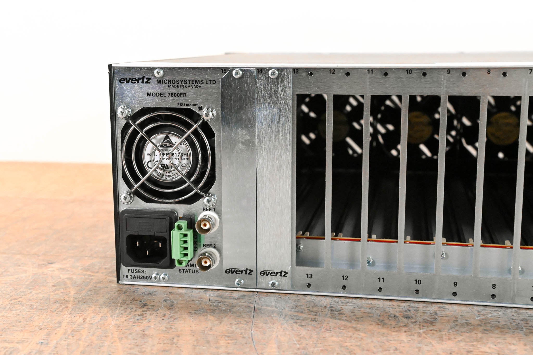 Evertz 7800FR-QT 3U Rack-Mountable Quiet Multiframe