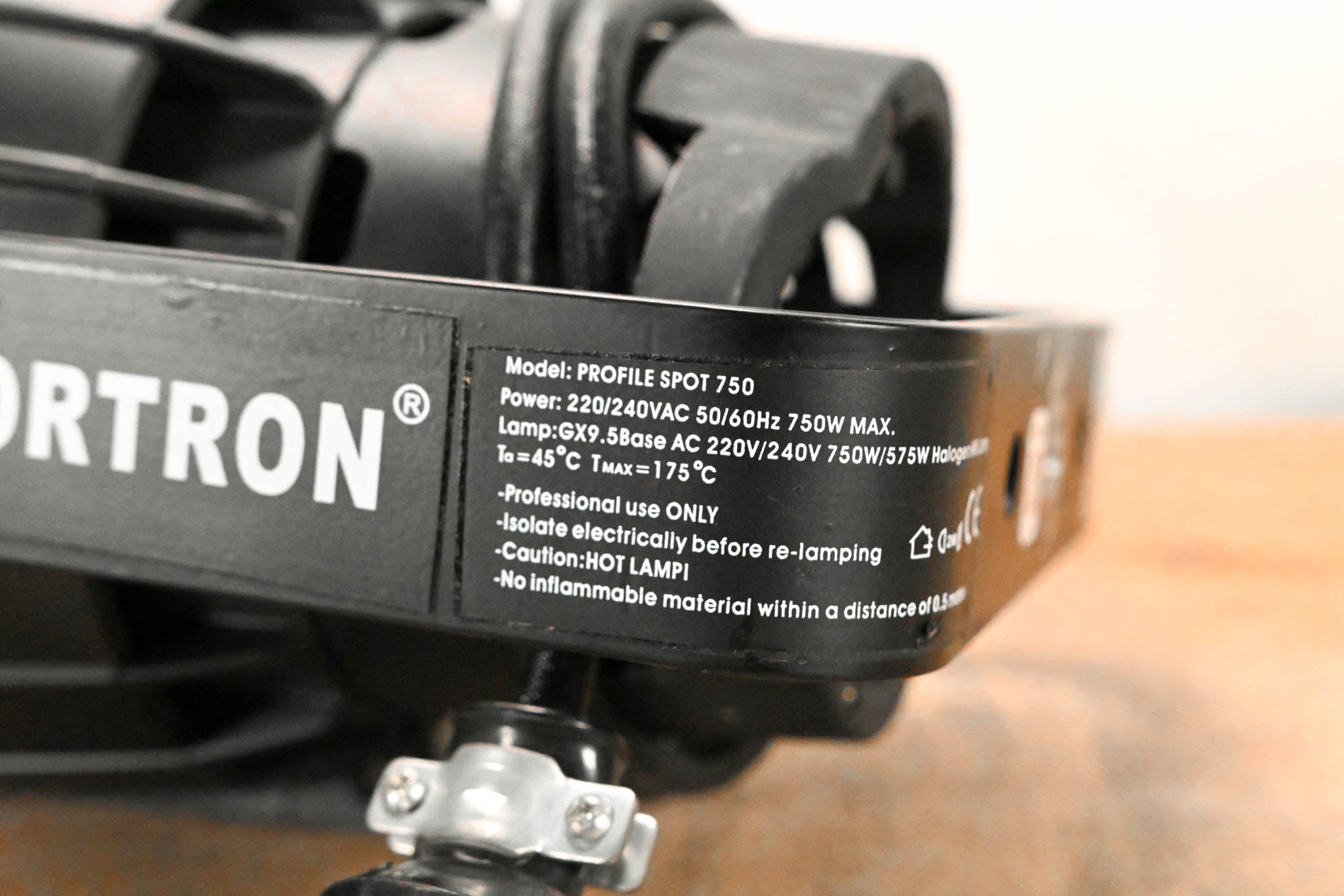 Dortron Profile Spot 750 19 Degree Ellipsoidal Light