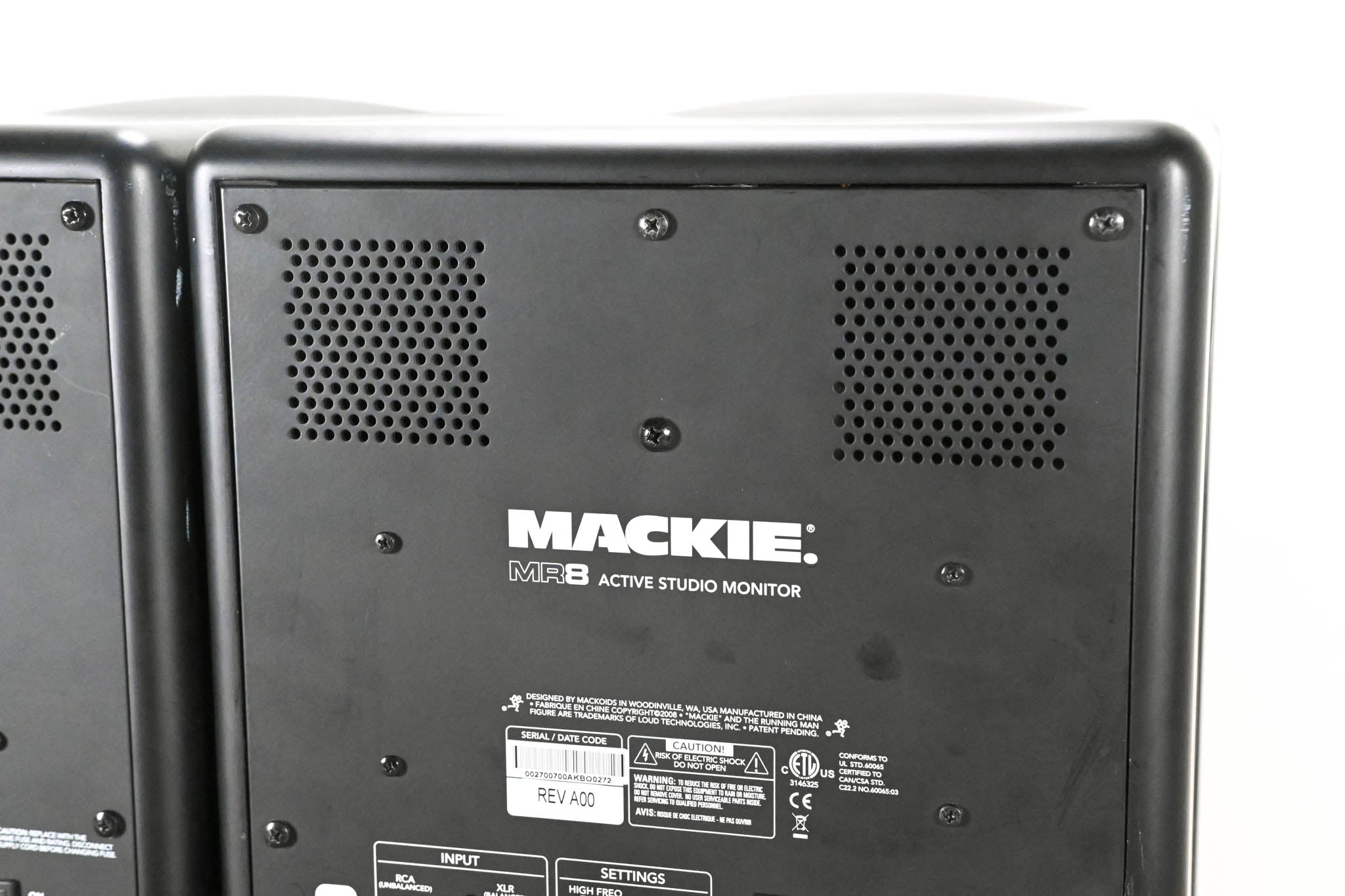 Mackie MR8 8" Active Studio Monitor (PAIR)