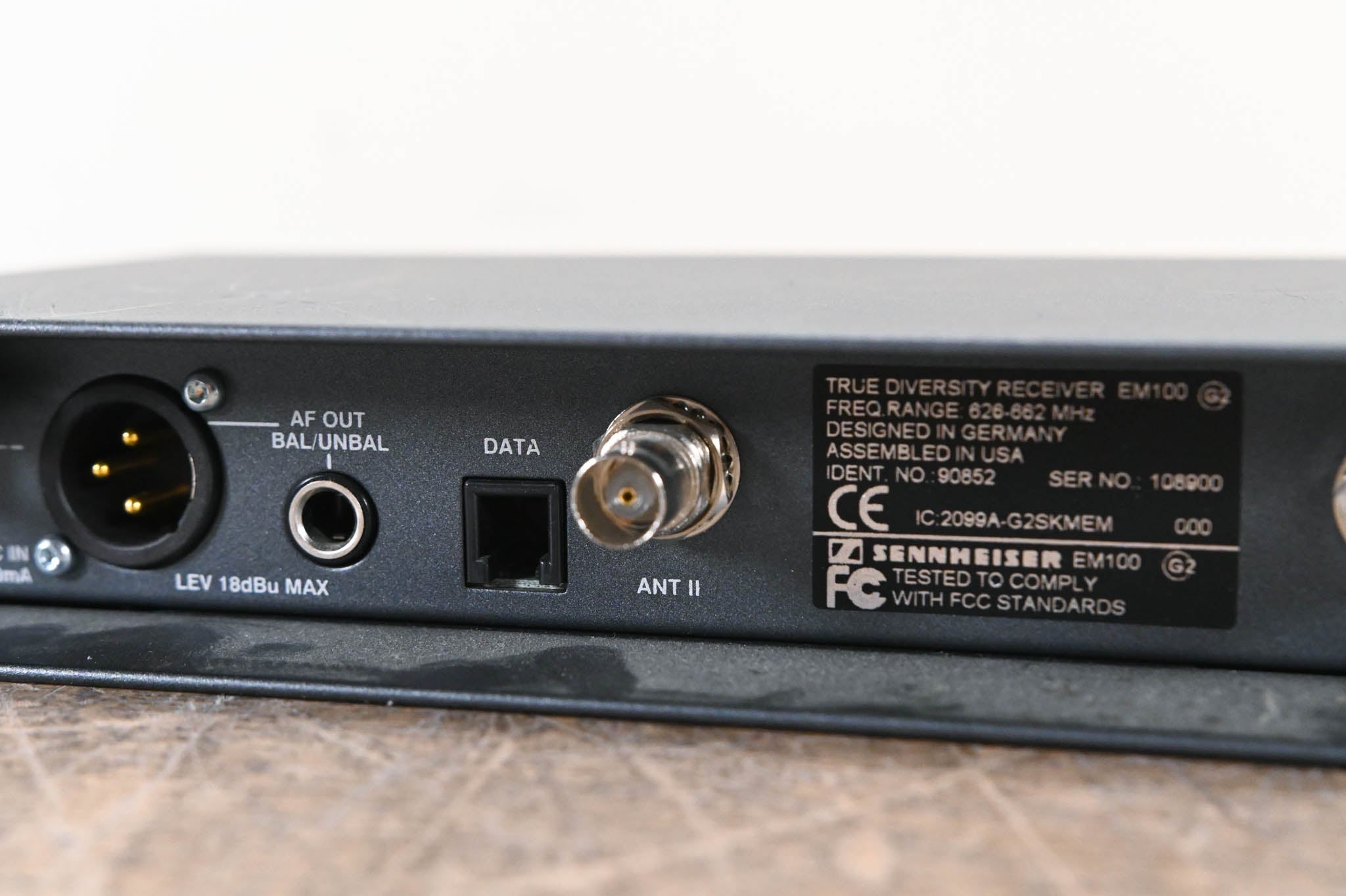 Sennheiser EM 100 G2 Wireless Receiver - 626-662 MHz (NO POWER SUPPLY)