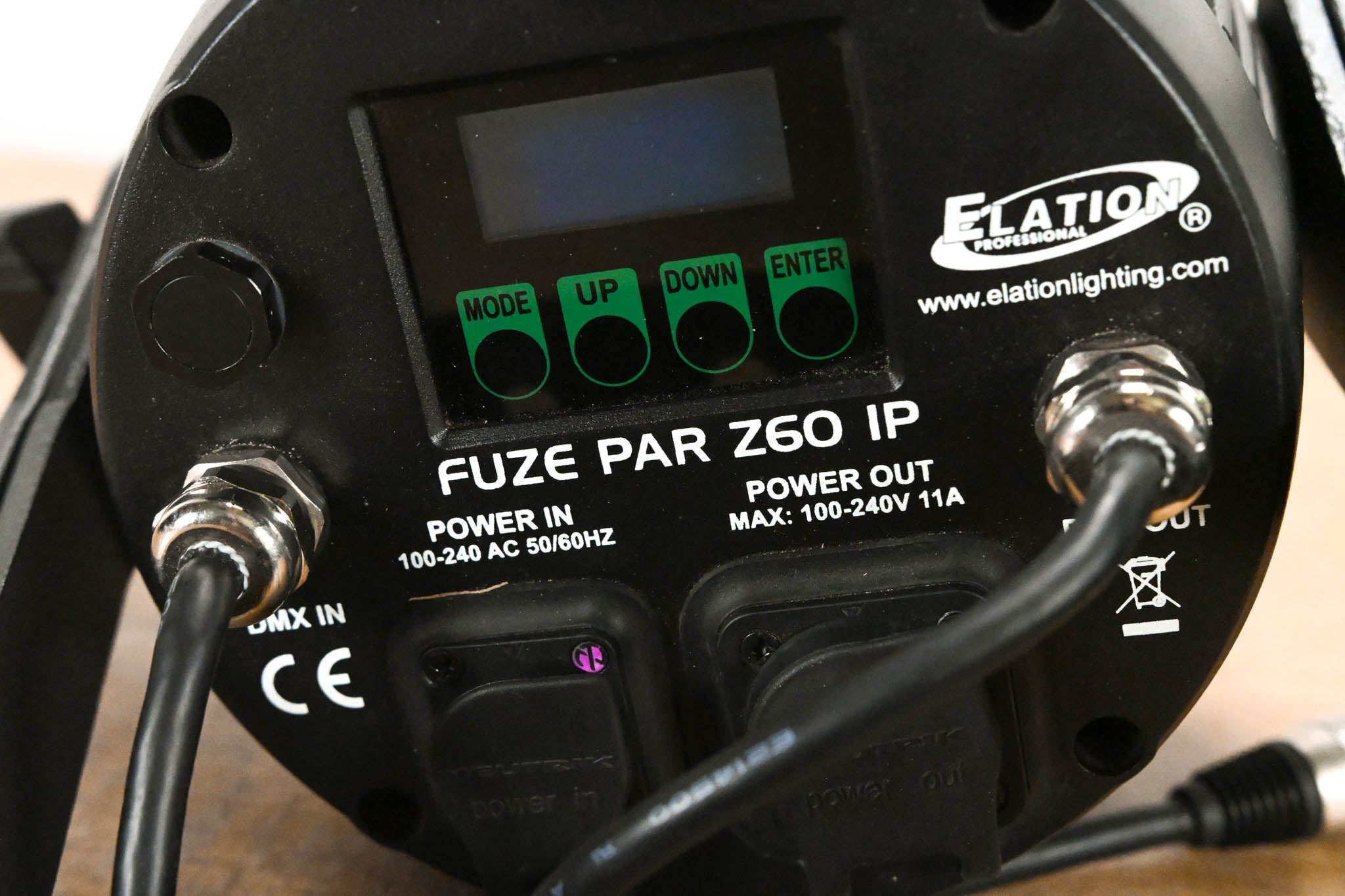 Elation FUZE PAR Z60 IP 60W RGBW LED Par with Zoom (NO POWER CABLE)