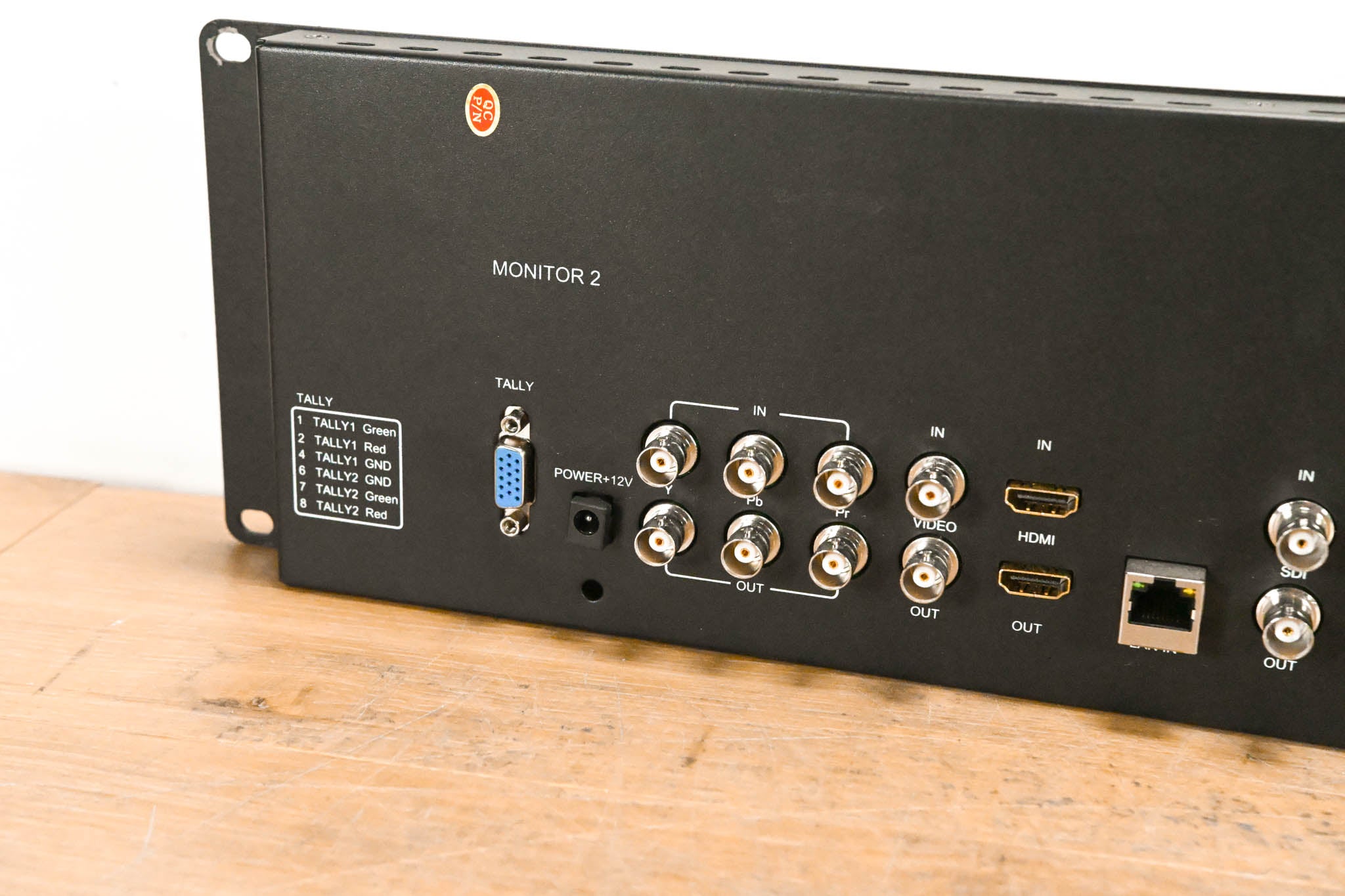 Elvid SRM-7X2-LT StudioVision Dual 7" Monitor Rackmount NO POWER SUPPLY