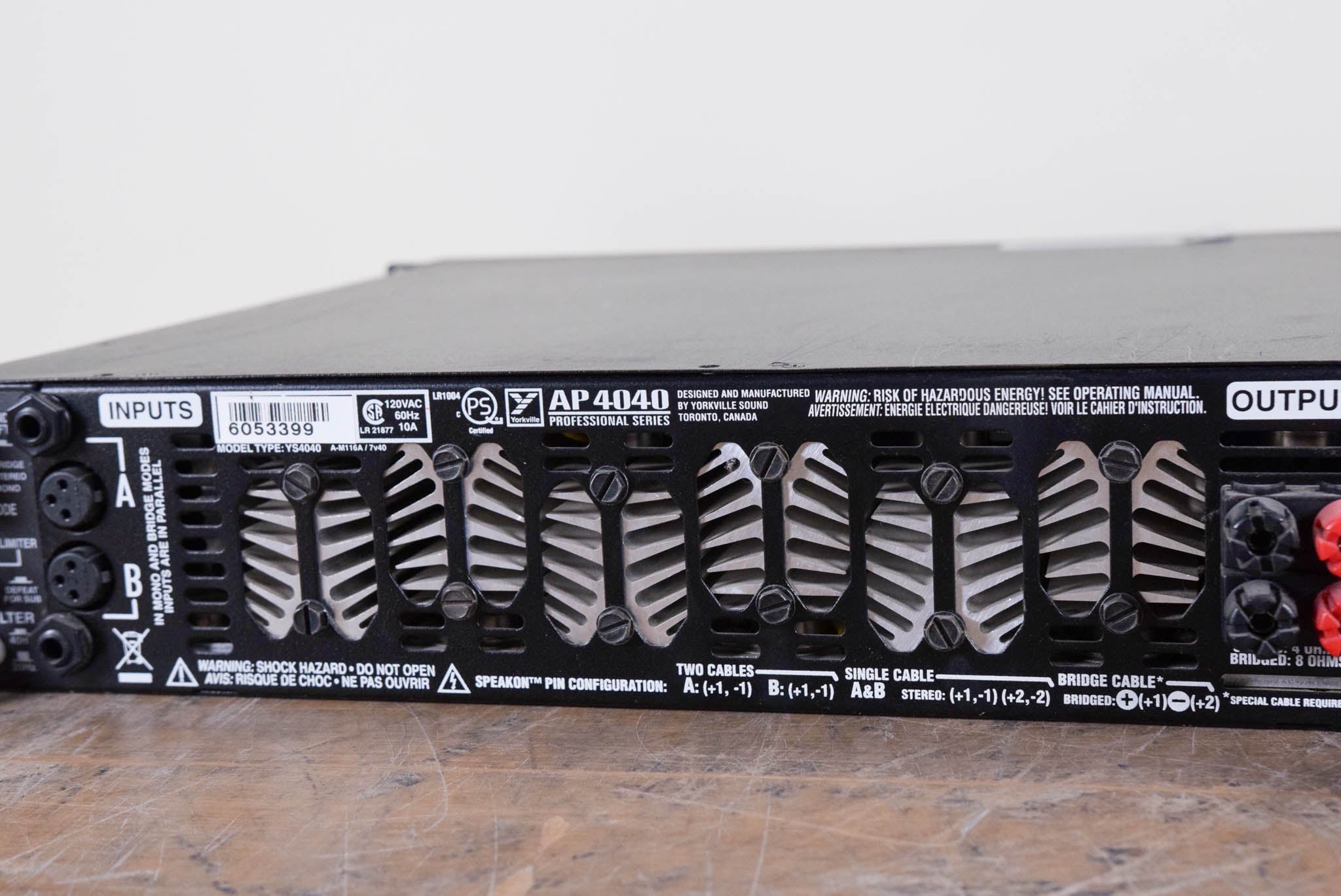 Yorkville AP4040 Two-Channel Power Amplifier