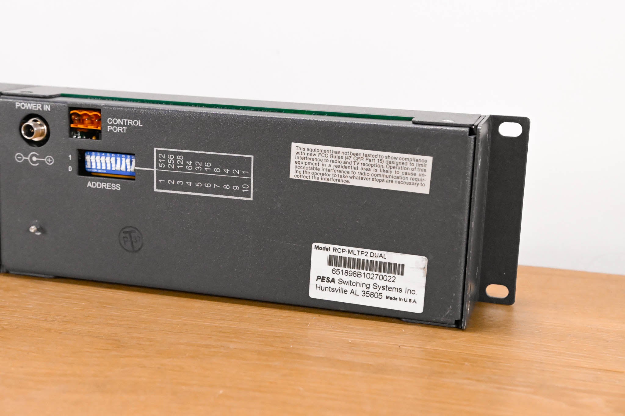 Pesa RCP-MLTP2 Dual 2RU Matrix Switcher Remote Control Panel (NO PSU)