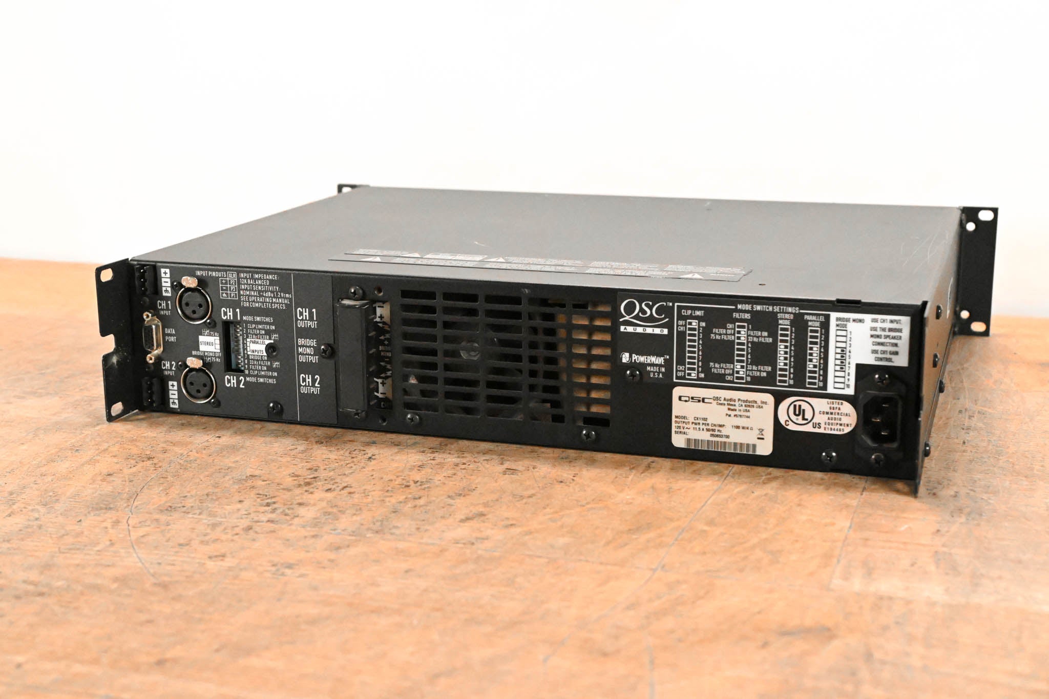 QSC CX1102 700W 2-Channel Power Amplifier