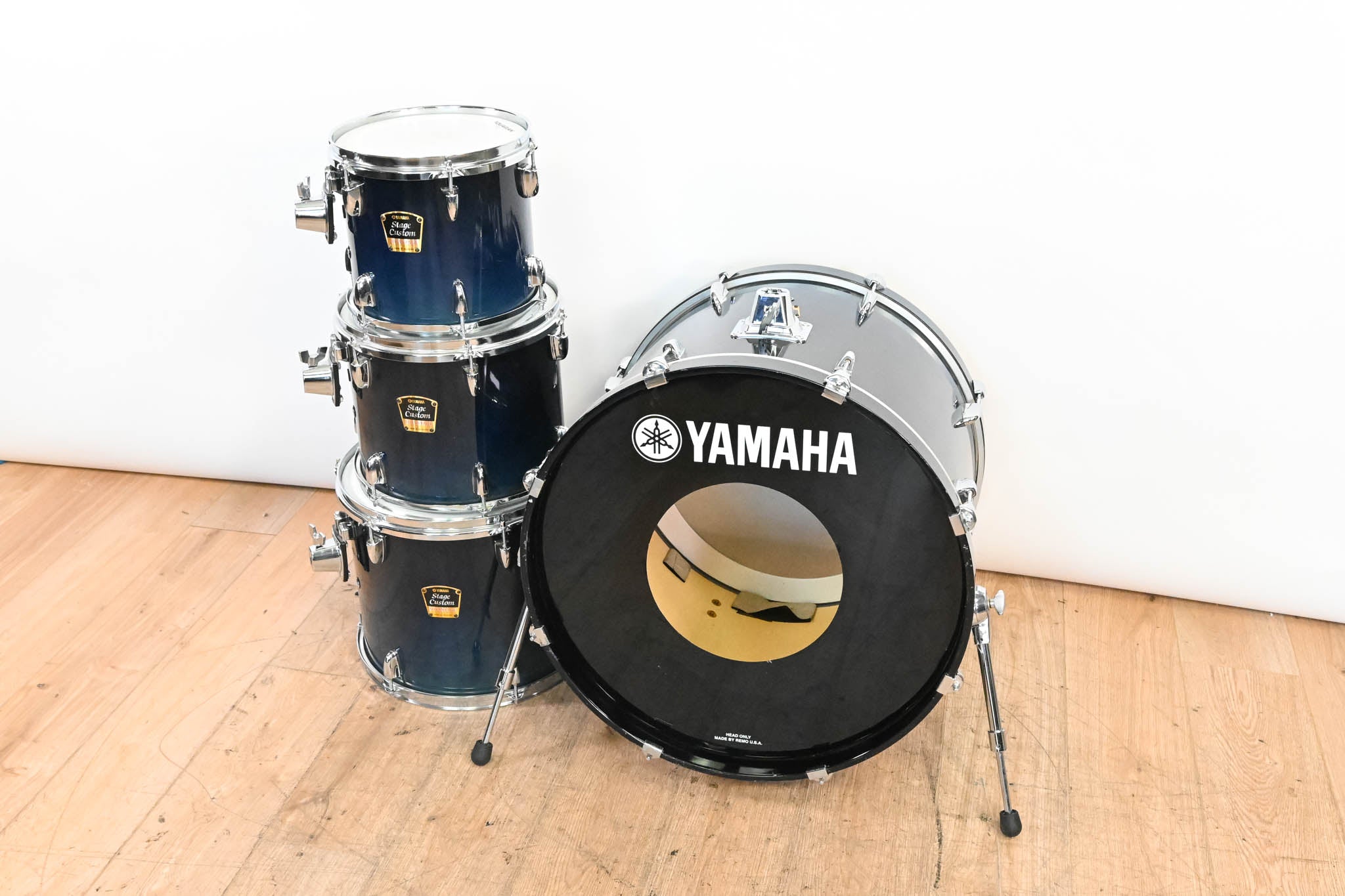 Yamaha Stage Custom Advantage 4-piece Blue Fade Lacquer Drum Kit