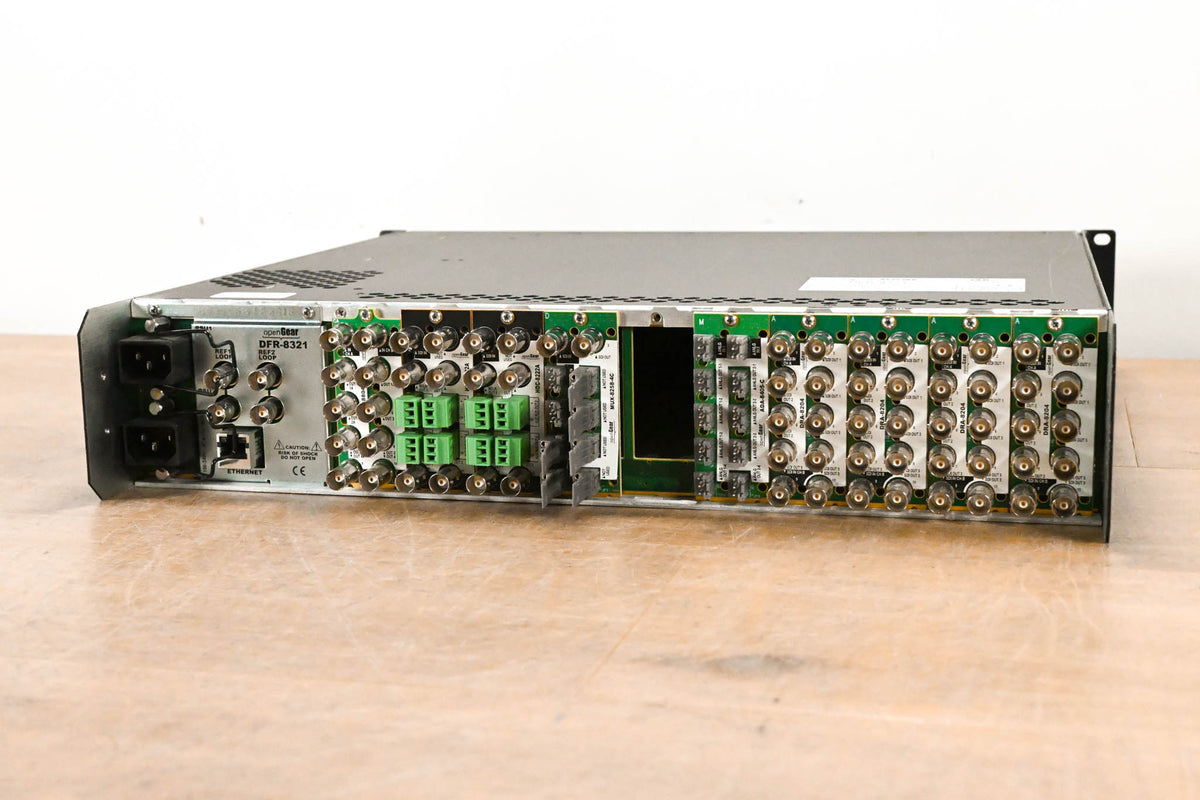 Ross DFR-8321 OpenGear 2RU Module Frame with Cards
