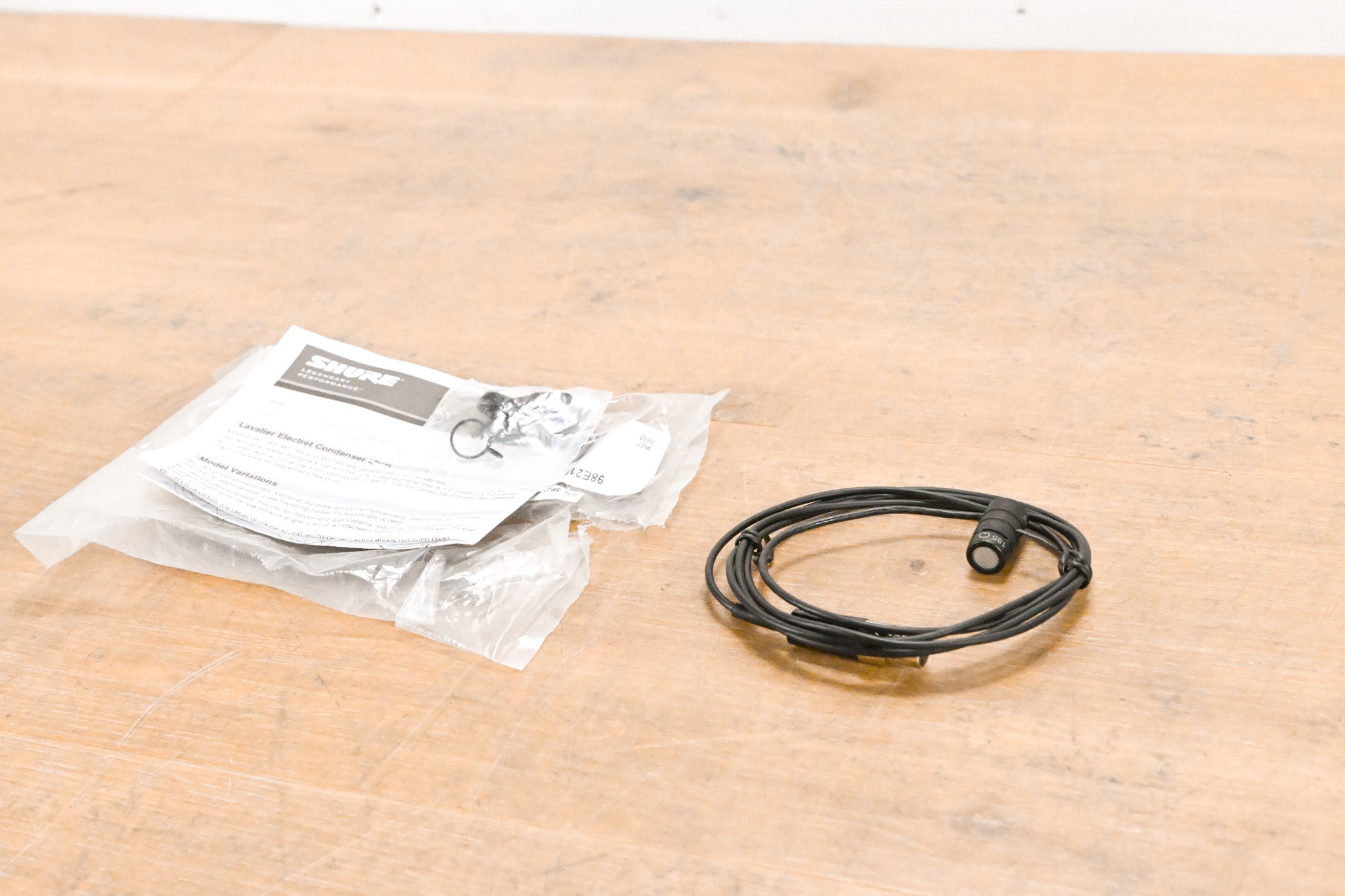 Shure WL185 Cardioid TQG Lavalier Microphone with TA4F Connector