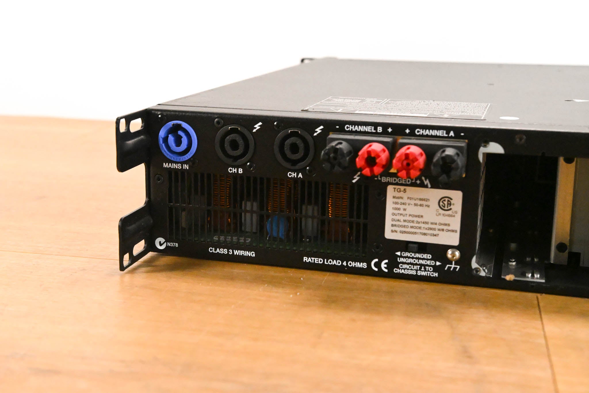 Electro-Voice (EV) TG-5 120V 2-Channel Tour Grade Power Amplifier